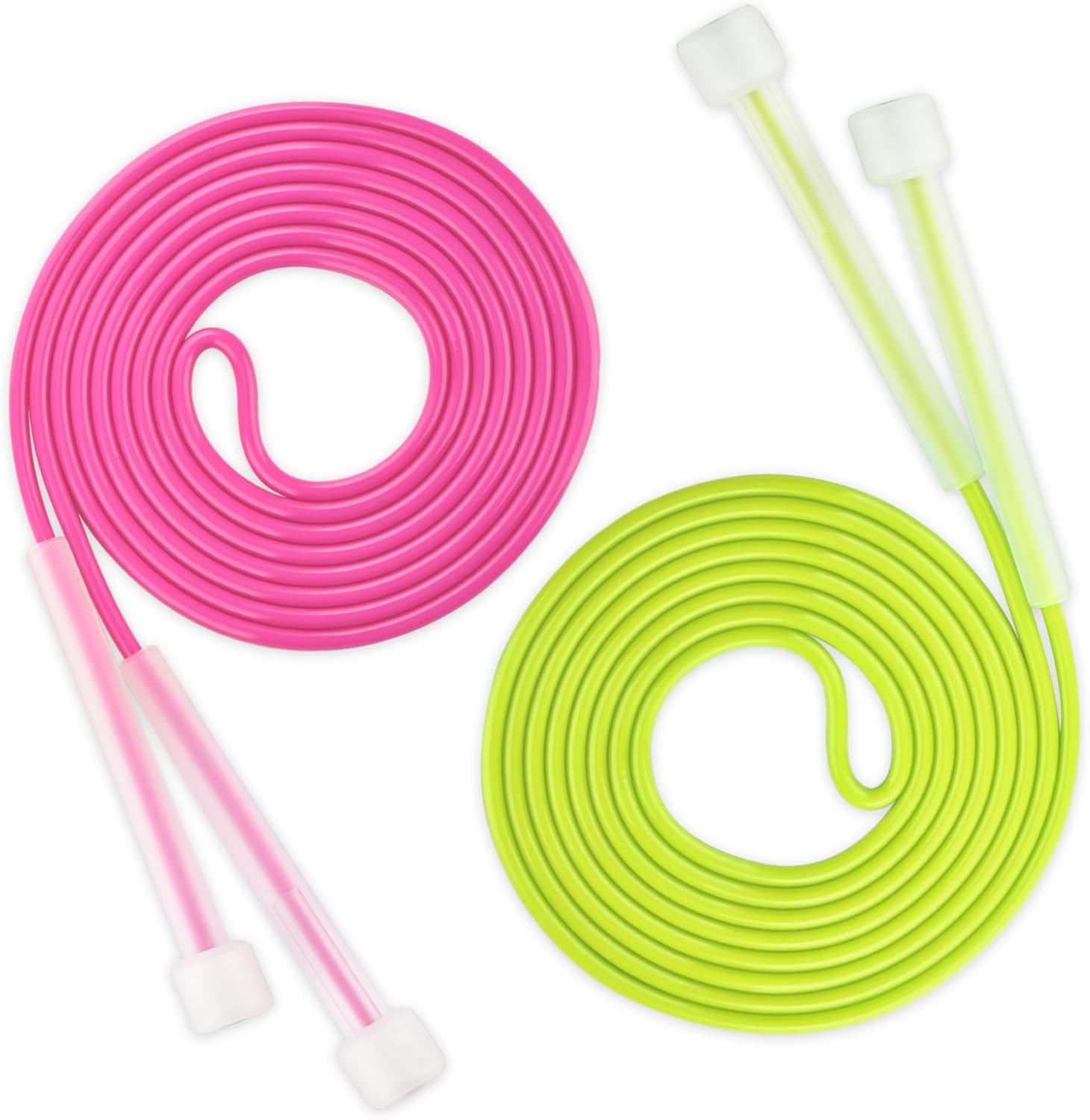 Cuerda de saltar para niños, ajustable, suave, sin enredos, de velocidad rápida, con asas de cubierta trasera para niños, niñas, niños, hombres,
