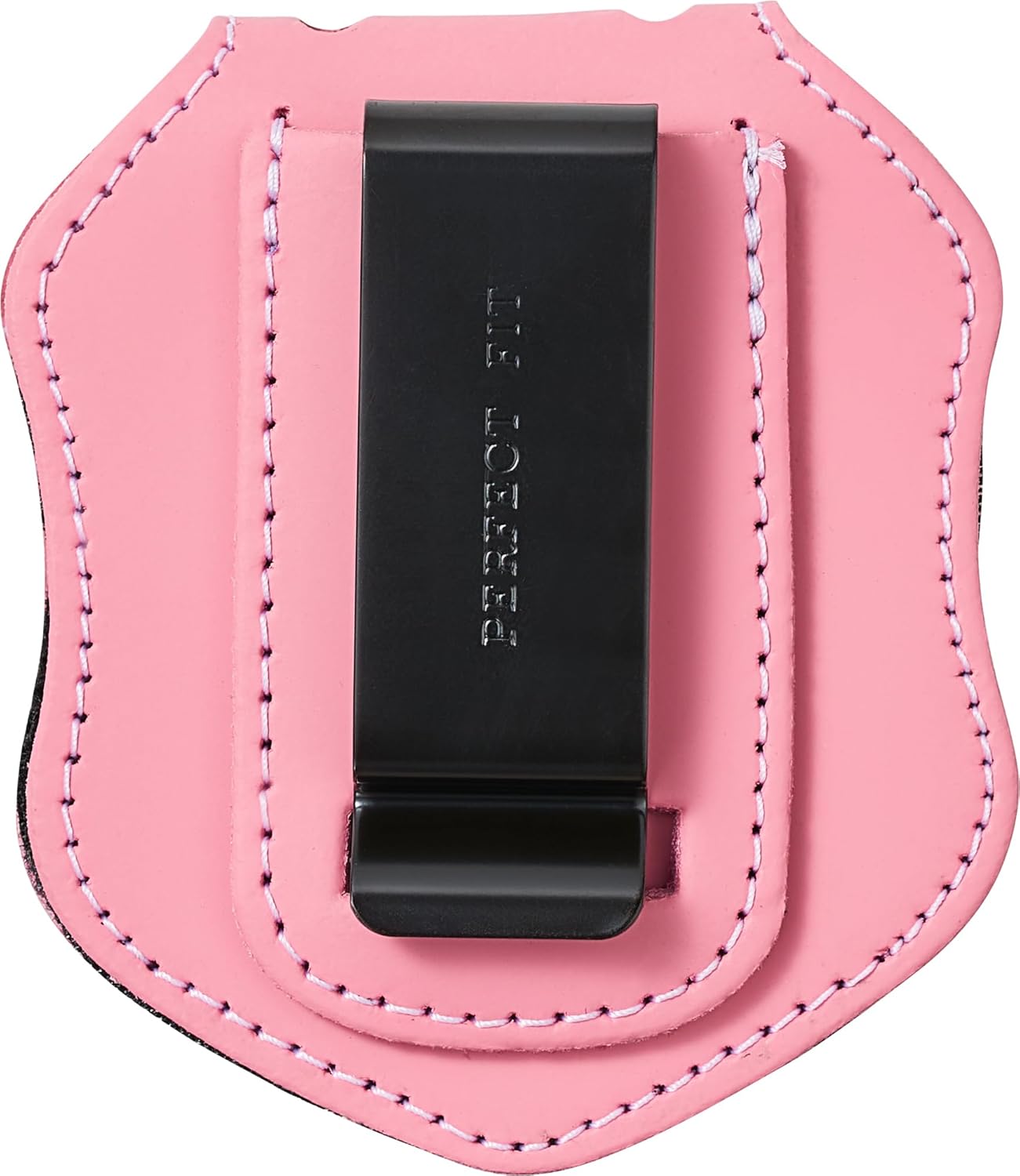 Perfect Fit Shield Wallets NYPD Patrol – Soporte para cinturón con bolsillo y cadena (Cutout PF145), cuero rosa
