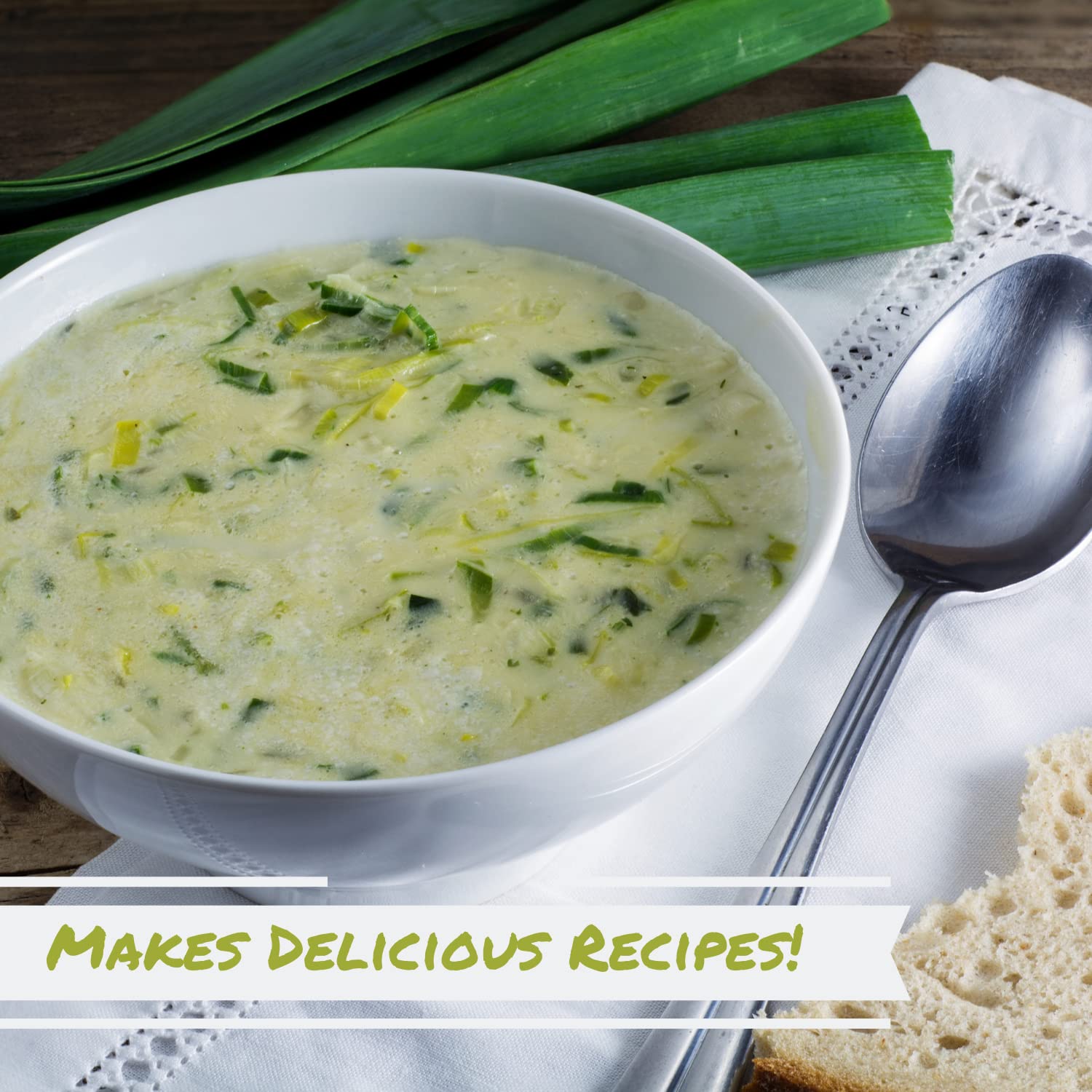 Its Delish, bolsa a granel de 4 onzas  Puerro verde y blanco picado  Vegetales secos veganos y kosher para comidas convenientes y cocinar