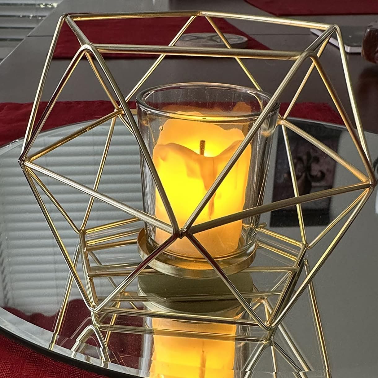FireflyStar Vela LED de vela votiva de 12 piezas, velas votivas LED a pilas, velas de luz de té ámbar sin llama para decoraciones de Halloween