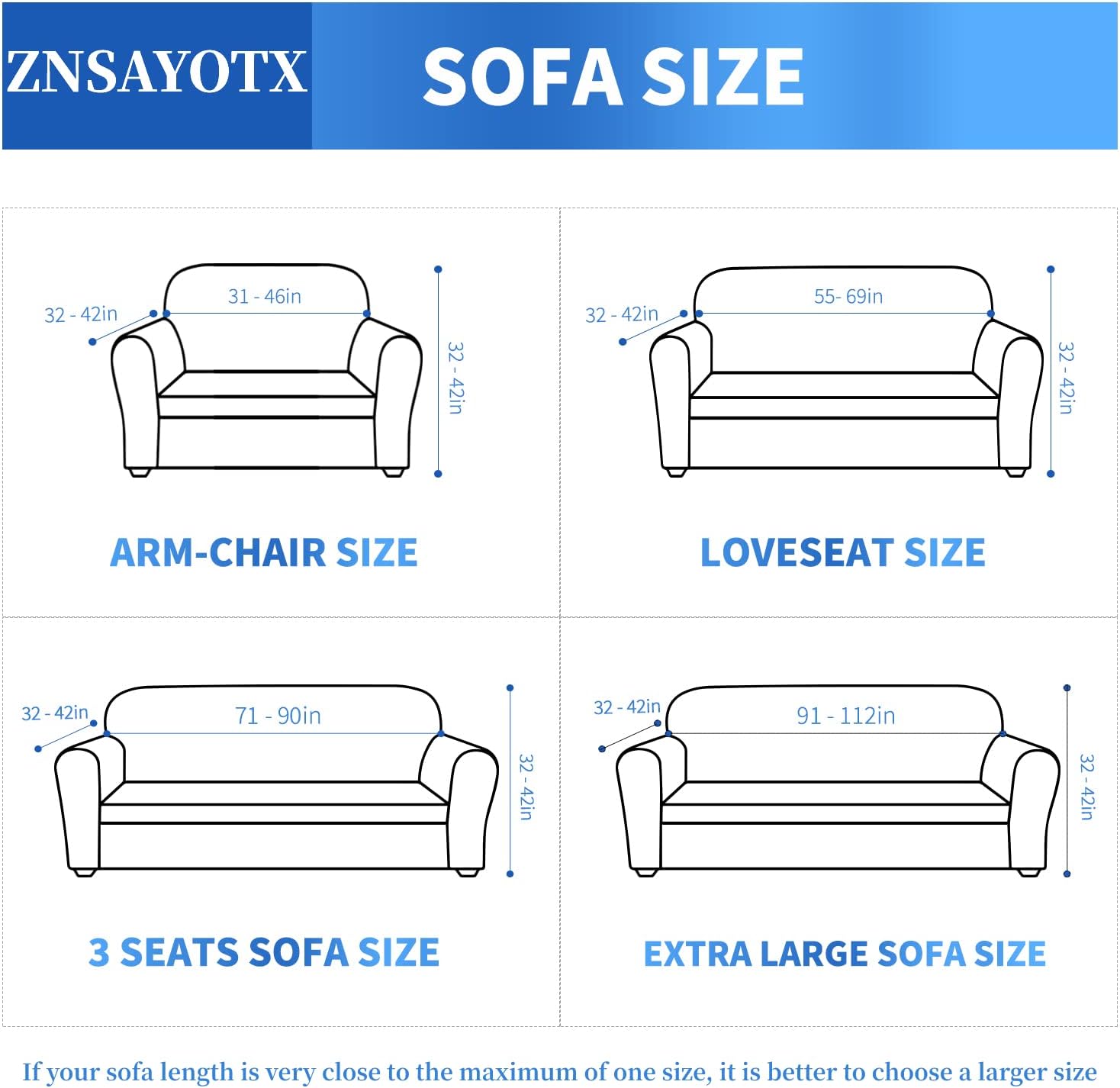 ZNSAYOTX – 1 funda de sofá jacquard para sofás de 3 cojines, de alta elasticidad para mascotas, antideslizante, protector de muebles (grande, blanco)