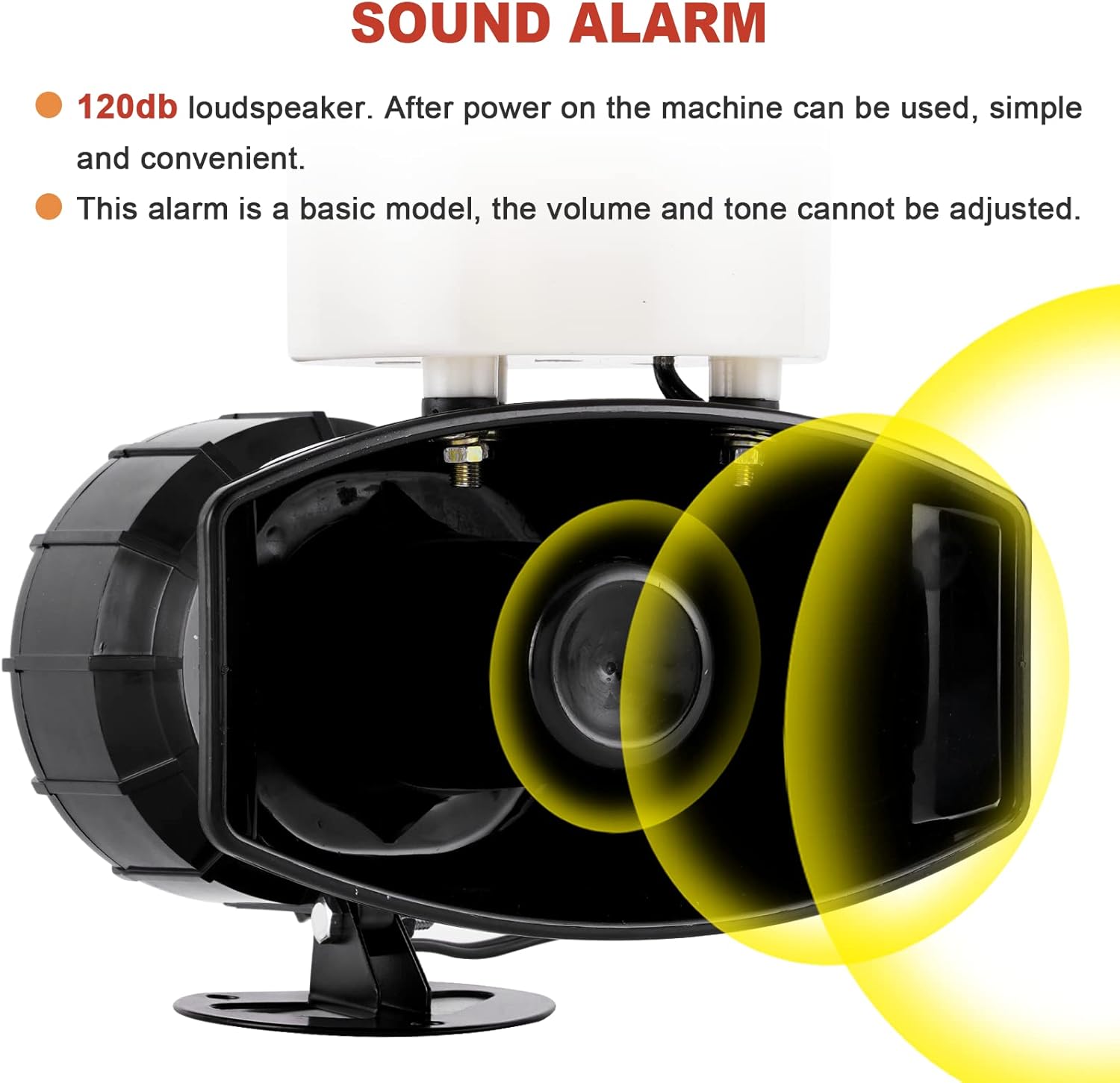 Sonido y luz de alarma ruidosa sirena con luz estroboscópica industrial Led luz de advertencia cuerno sirena alarma 115dB 60W LTE-1101 (AC110V)
