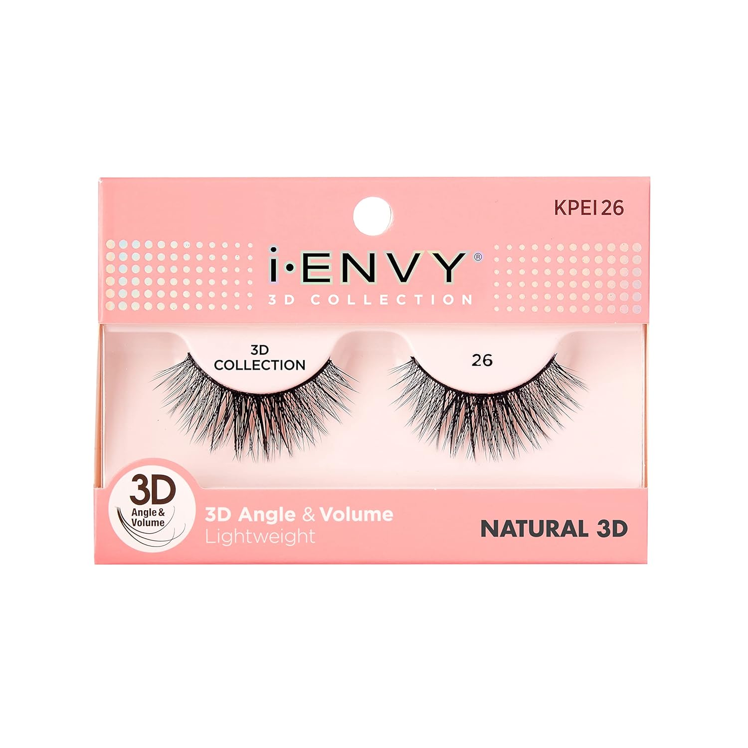 iEnvy – Pestañas postizas naturales, ligeras, multiángulo y volumen, pestañas naturales 3D (paquete de 2)