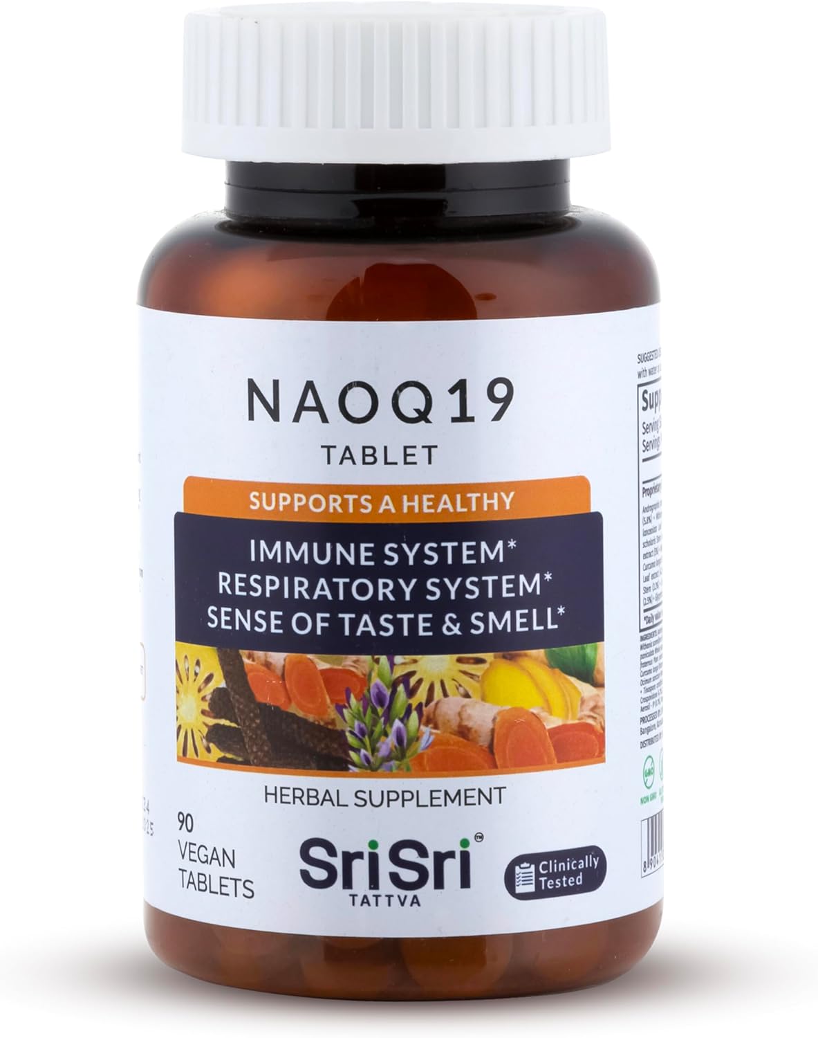SRI SRI TATTVA Suplemento de inmunidad NAOQ19 con Ashwagandha, regaliz, andrographis, cúrcuma – Suplementos herbales ayurveda para apoyo