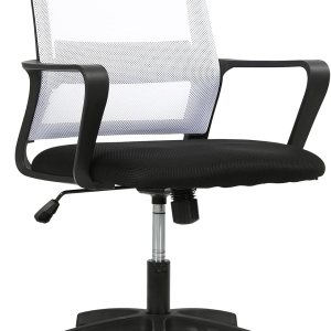 PayLessHere Silla de oficina para computadora, silla ergonómica de malla, respaldo medio, silla giratoria para oficina en casa, silla de escritorio PayLessHere Silla de oficina para computadora, silla ergonómica de malla, respaldo medio, silla giratoria para oficina en casa, silla de escritorio