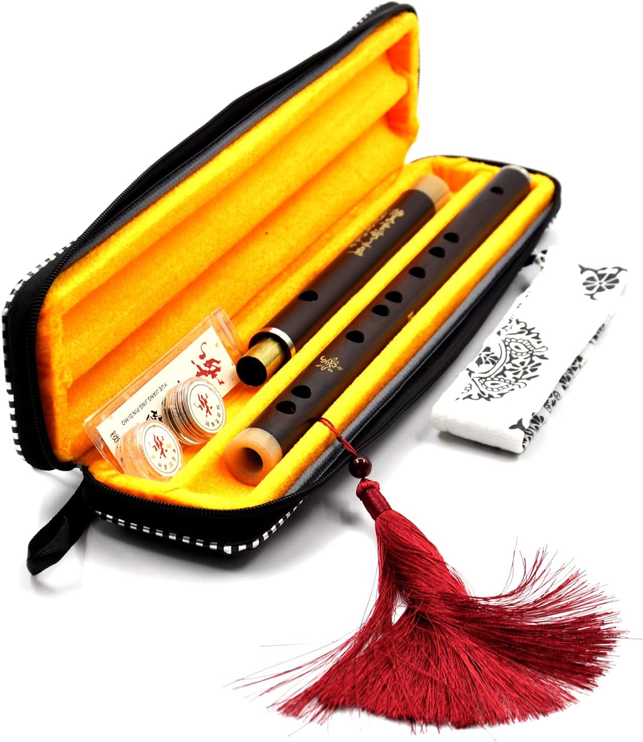 Flauta china C key Dizi para principiantes Instrumento chino tradicional con membrana gratuita y pegamento Set (marca original NICOSHINE)