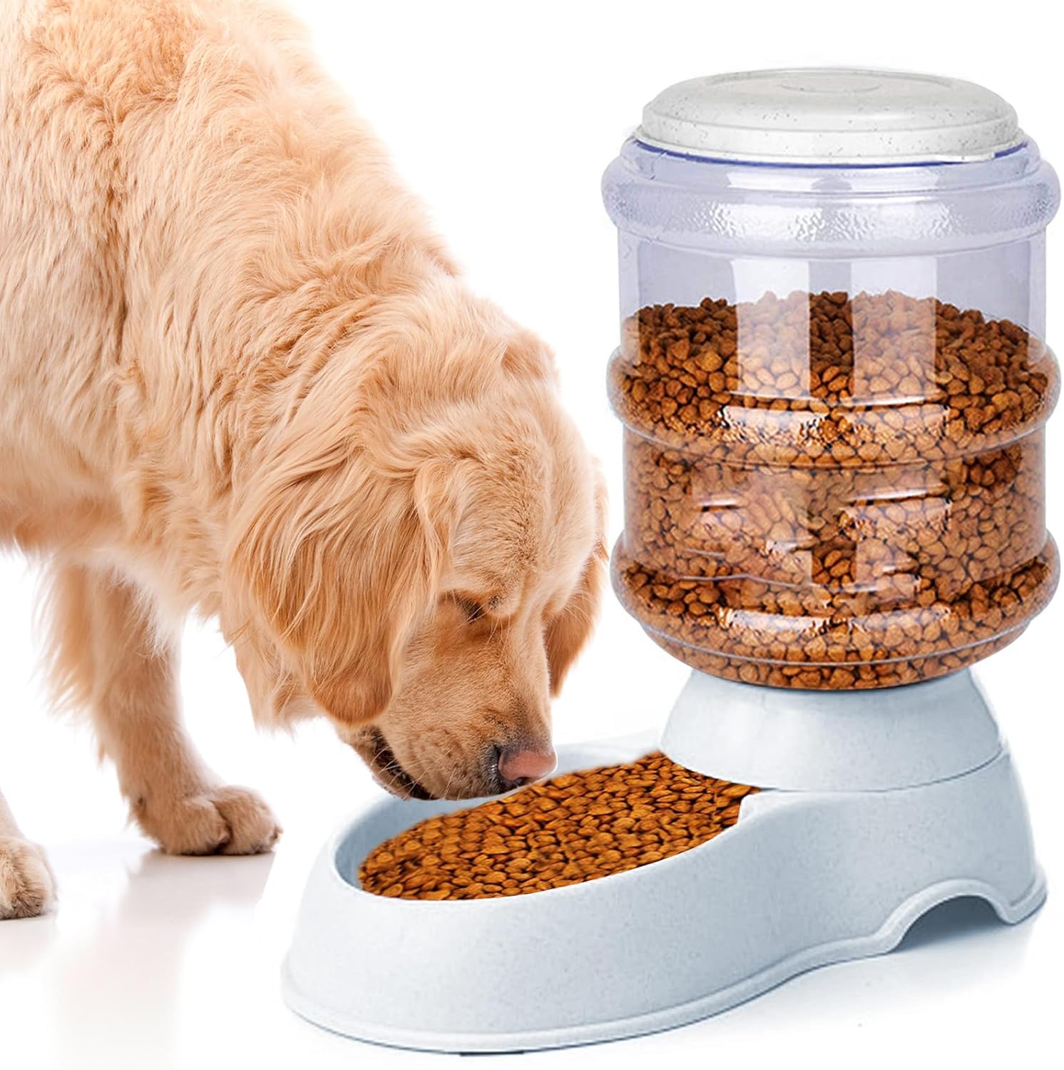 Comedero automático para perros, dispensador de comederos para perros grandes, estación de alimentación automática de 3 galones por gravedad para