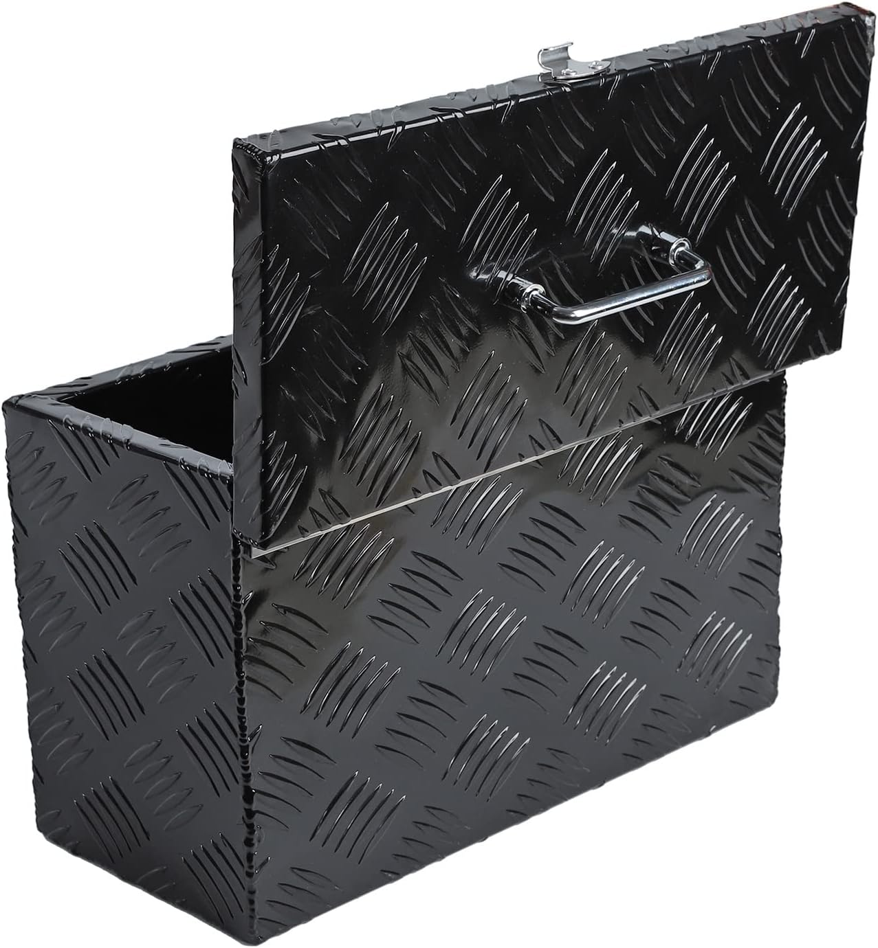 Caja de herramientas chapada en aluminio resistente de 16 pulgadas, caja de herramientas para camioneta, caja de herramientas para remolque, caja de