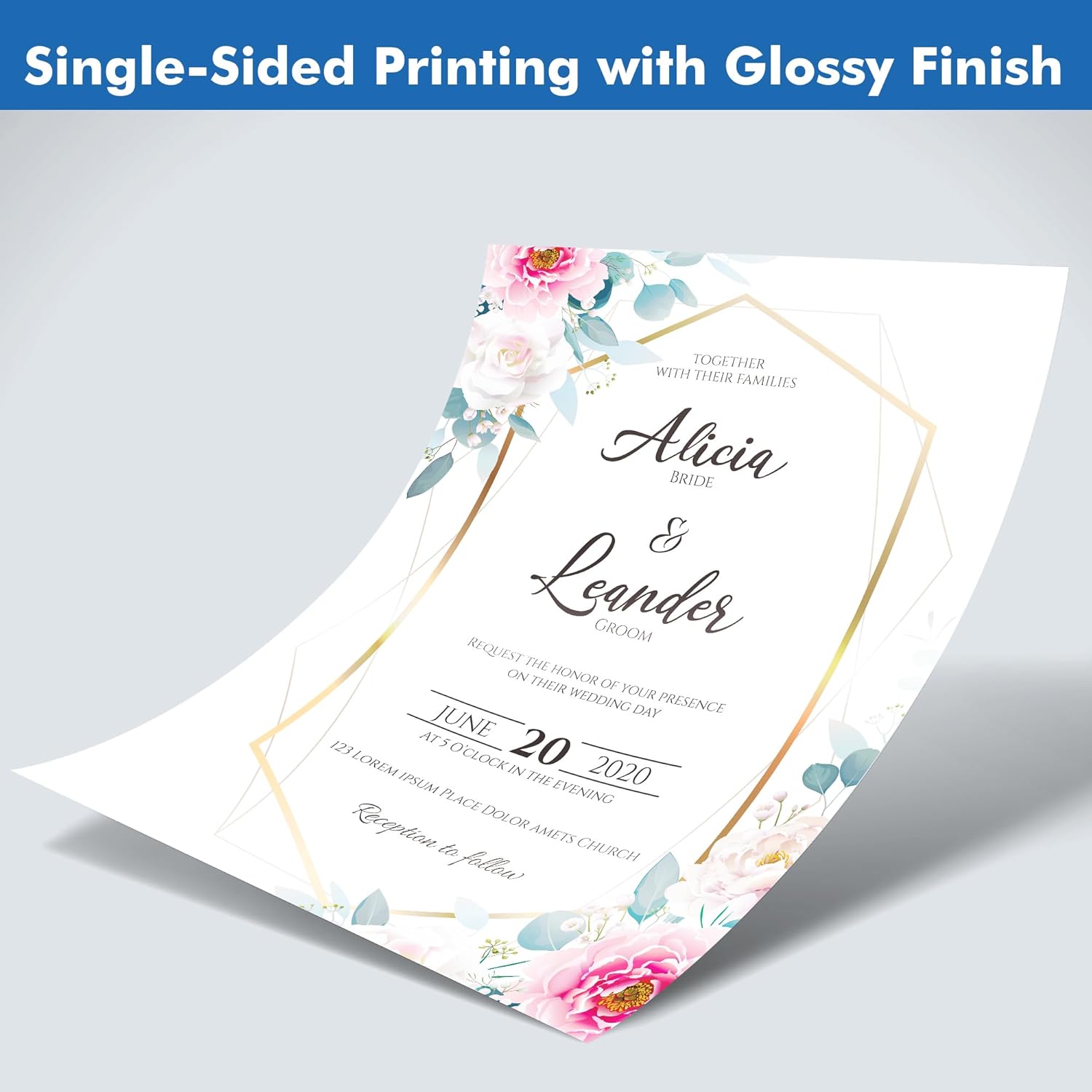 120 hojas de papel fotográfico brillante de 4 x 6 pulgadas, papel fotográfico brillante profesional de 48 libras para impresoras de inyección de