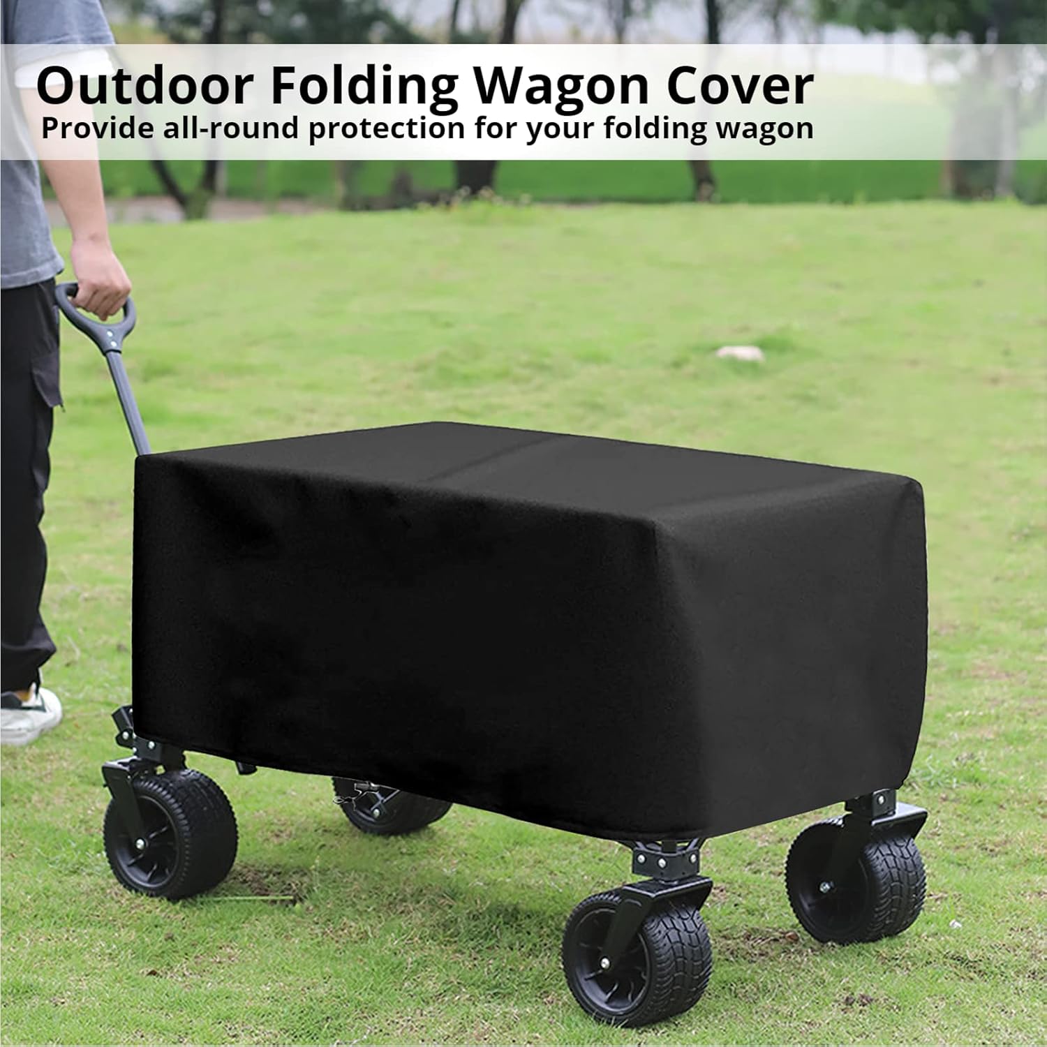 Funda plegable para carro de jardín 600D, cubierta protectora de tela Oxford 600D, impermeable, cubierta resistente al polvo para carros plegables