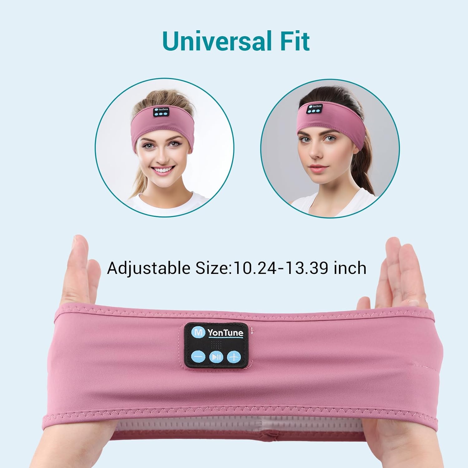 Auriculares para dormir con Bluetooth, inalámbricos suaves con ruido blanco y altavoces ultrafinos, perfectos para dormir de lado, correr, entrenar,