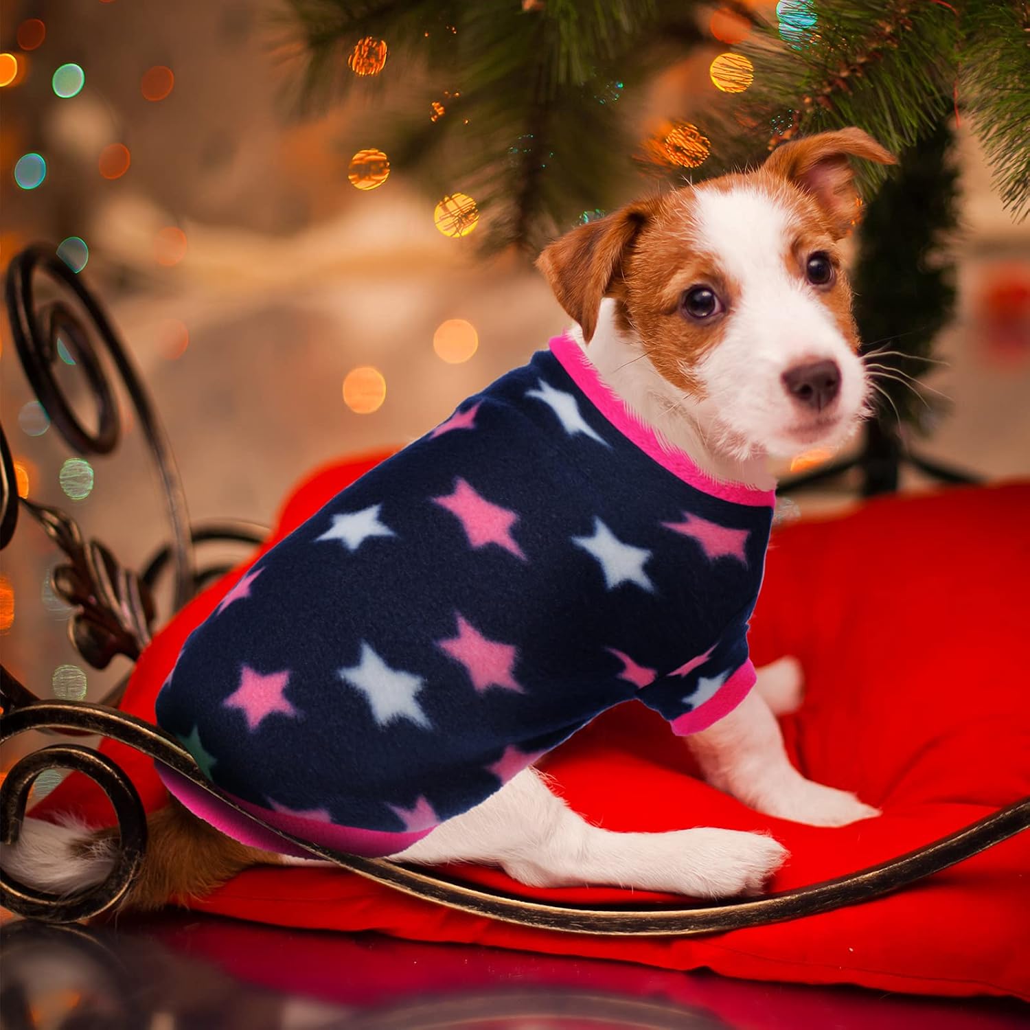 3 piezas de ropa de invierno para perro, camisas de forro polar suave para cachorros, ropa cálida y colorida para perro, pijama de invierno para