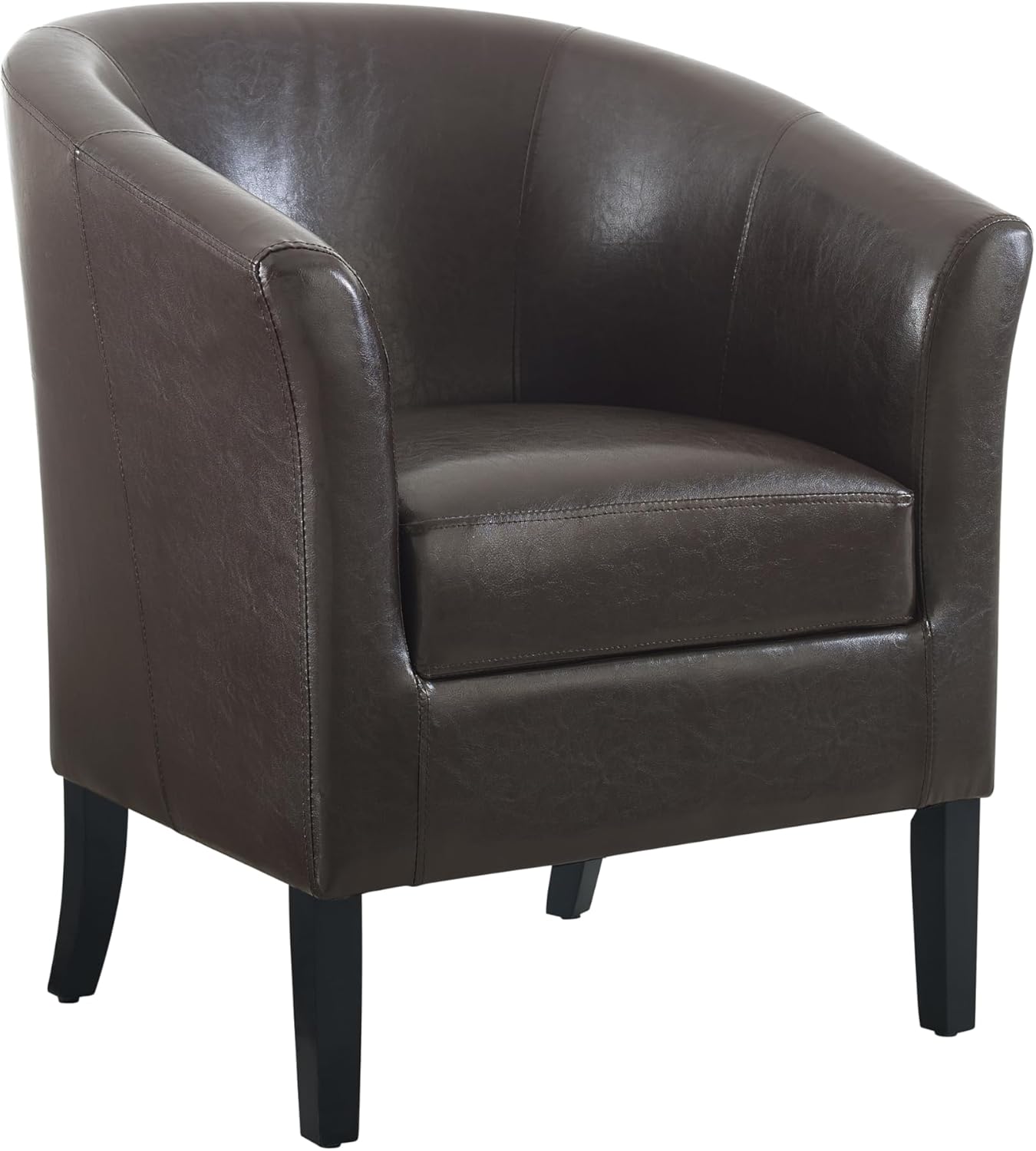 Silla para club, de Linon Simon, Madera de caucho Contrachapado, Marrón
