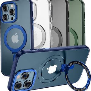 MAGIC JOHN Funda para iPhone 11 Pro compatible con Magsafe con soporte de metal magnético a prueba de golpes de grado militar antiamarillamiento, MAGIC JOHN Funda para iPhone 11 Pro compatible con Magsafe con soporte de metal magnético a prueba de golpes de grado militar antiamarillamiento,