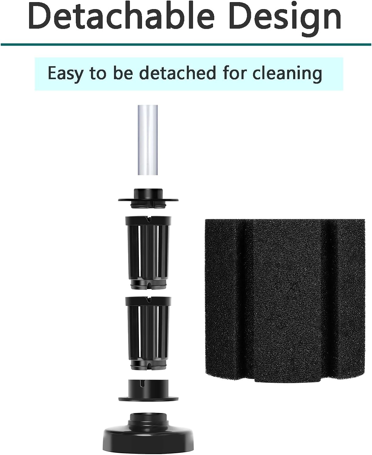 AQUANEAT Acuario Bio Esponja Filtro Cría Fry Betta Shrimp Nano Fish Tank (Grande hasta 60Gal)