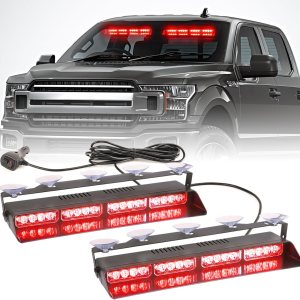 Barra de luz estroboscópica LED 2 en 1 para tablero de emergencia, parabrisas delanterotrasero, luces interiores de advertencia intermitentes para Barra de luz estroboscópica LED 2 en 1 para tablero de emergencia, parabrisas delanterotrasero, luces interiores de advertencia intermitentes para