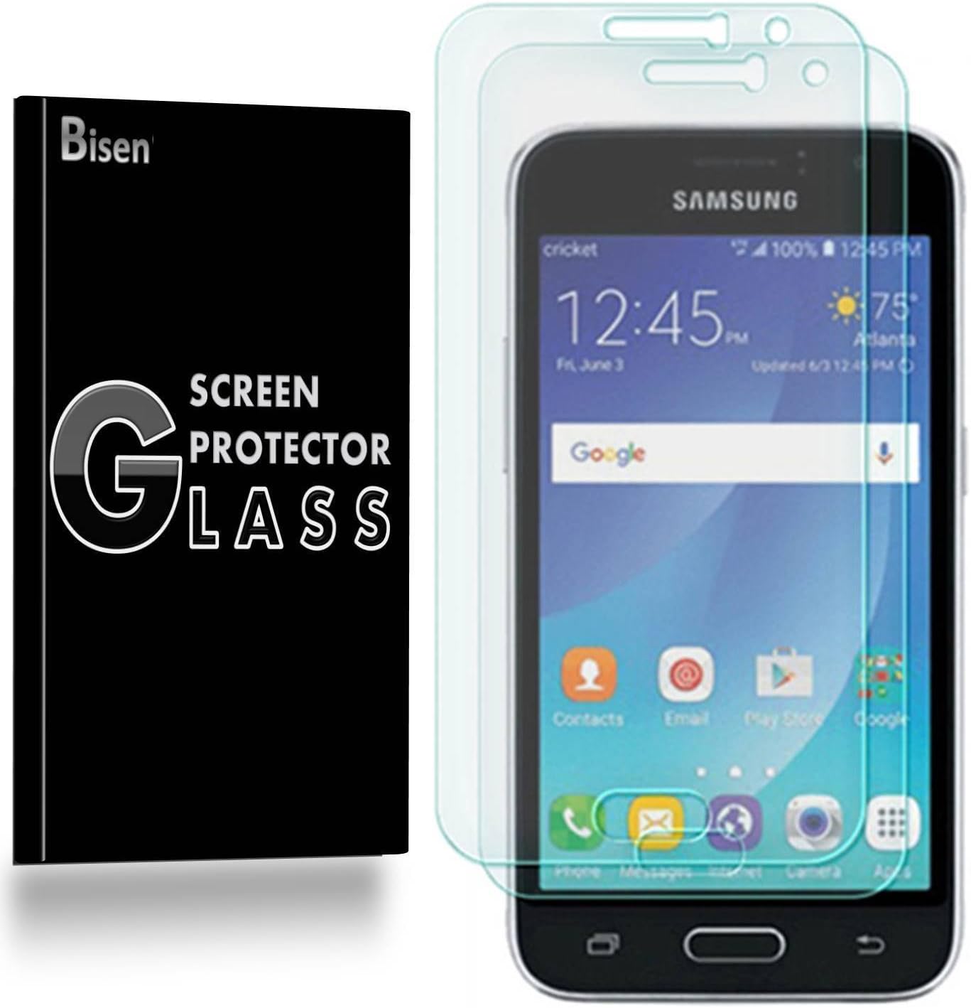 Protector de pantalla de vidrio templado para Samsung Galaxy J1 (2016)  Amp 2  Express 3  Luna 3 unidades BISEN