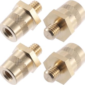 X AUTOHAUX 2 pares de conectores de terminal de batería de 38 pulgadas, adaptador de poste de tono de latón, tornillos extensores de tuercas X AUTOHAUX 2 pares de conectores de terminal de batería de 38 pulgadas, adaptador de poste de tono de latón, tornillos extensores de tuercas