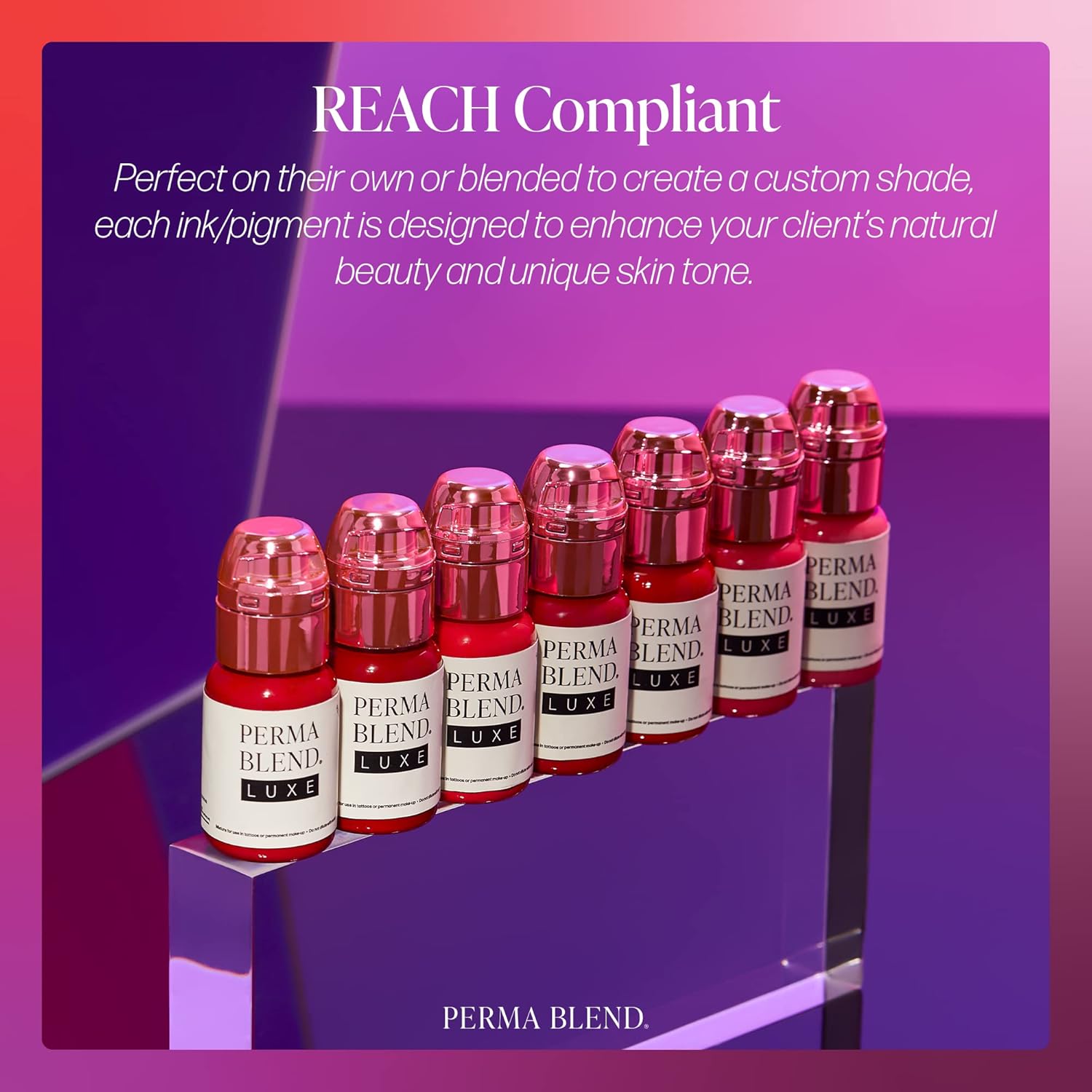 Perma Blend Tinta de pigmento de labios de lujo, suministros profesionales de microblading para tatuajes de labios, granate vintage, 5 onzas.
