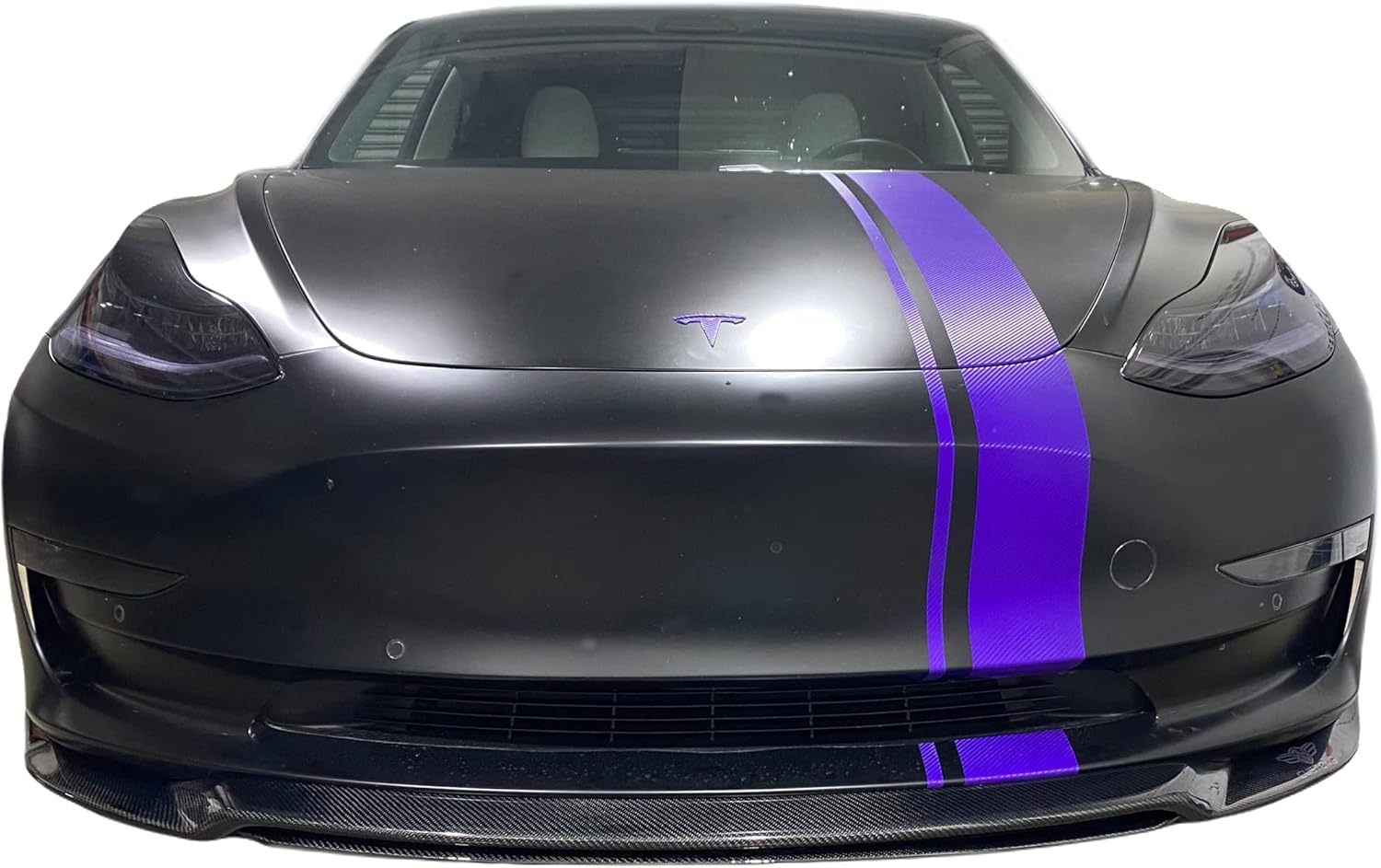 Tesla Model 3  Kit de labio de parachoques delantero de fibra de carbono 100% real para Tesla Model 3 2017 2018 2019 2020 2021