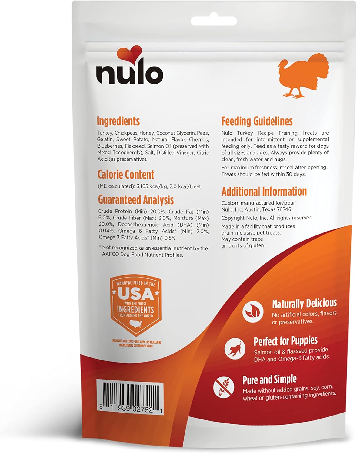 Nulo Freestyle – Golosinas de entrenamiento saludables sin granos para perros y cachorros, golosinas bajas en calorías hechas con ingredientes