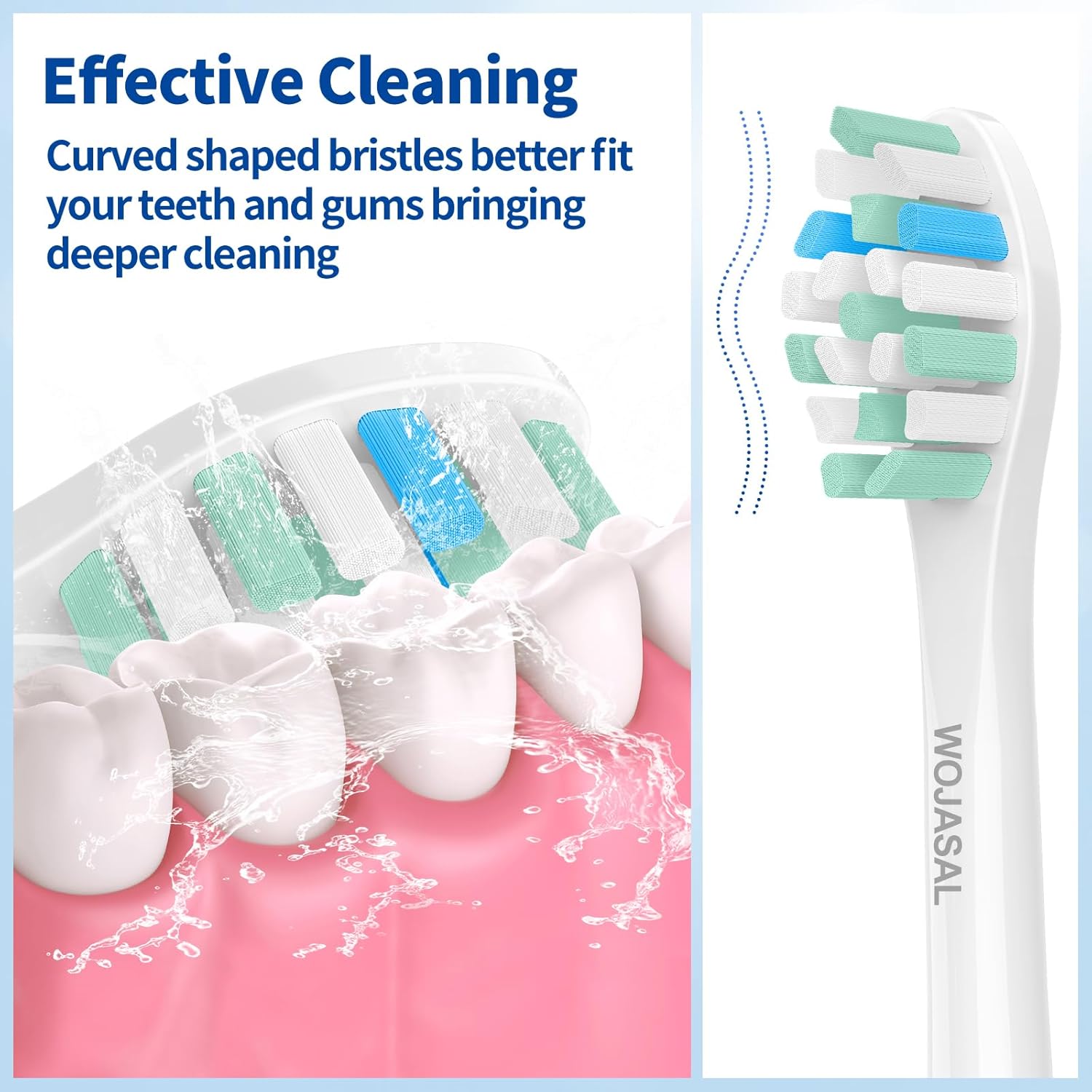 Cabezales de cepillo de repuesto compatibles con el mango de cepillos de dientes eléctricos Philips SoniCare, cabezal de cepillo de dientes de