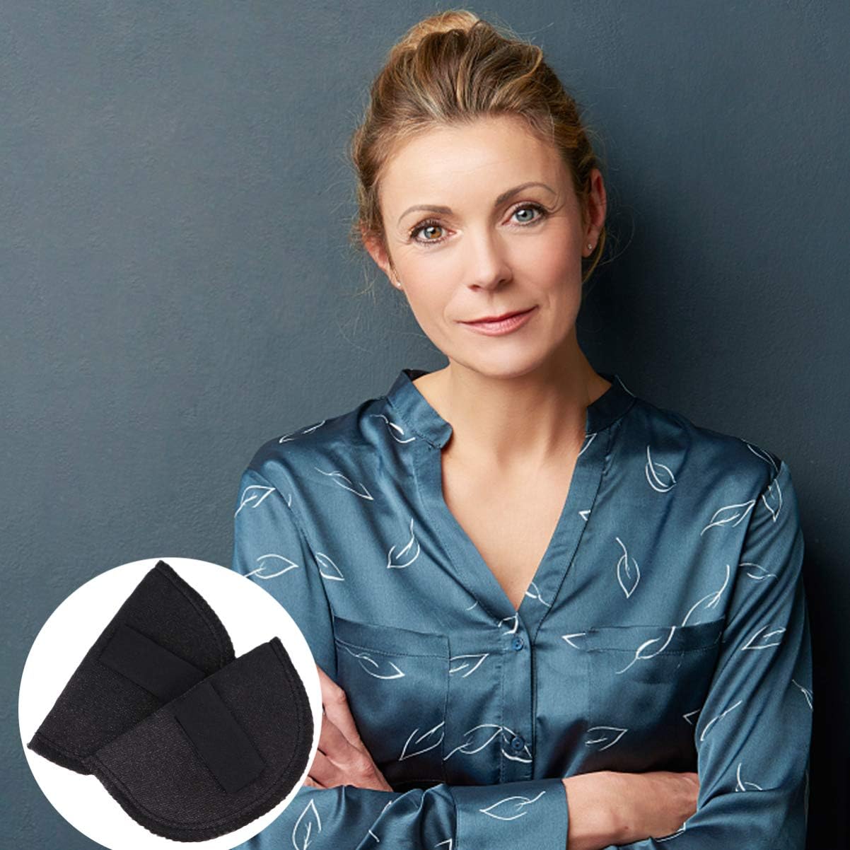 EXCEART – 1 par de almohadillas de hombro para mujer, hombre, camiseta, traje, ropa