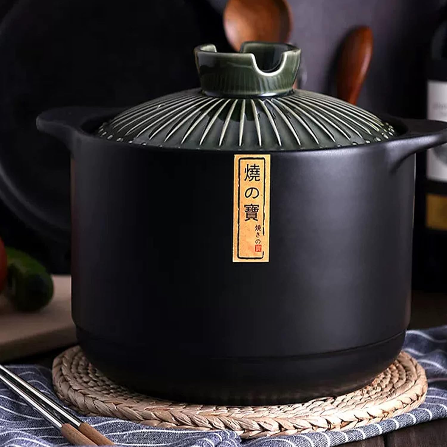 Olla de cerámica, olla de barro, olla de barro, olla de loza, donabe japonés, cerámica chinacazuelaolla de barroolla de tierra, olla de cocina, olla