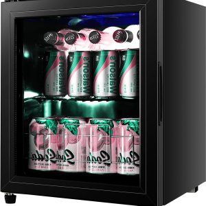 DRIXNO Refrigerador de bebidas MiniPequeño Refrigerador de 75 latas BebidaVinoCerveza Enfriador con Puerta de Vidrio OficinaBarDormitorio DRIXNO Refrigerador de bebidas MiniPequeño Refrigerador de 75 latas BebidaVinoCerveza Enfriador con Puerta de Vidrio OficinaBarDormitorio