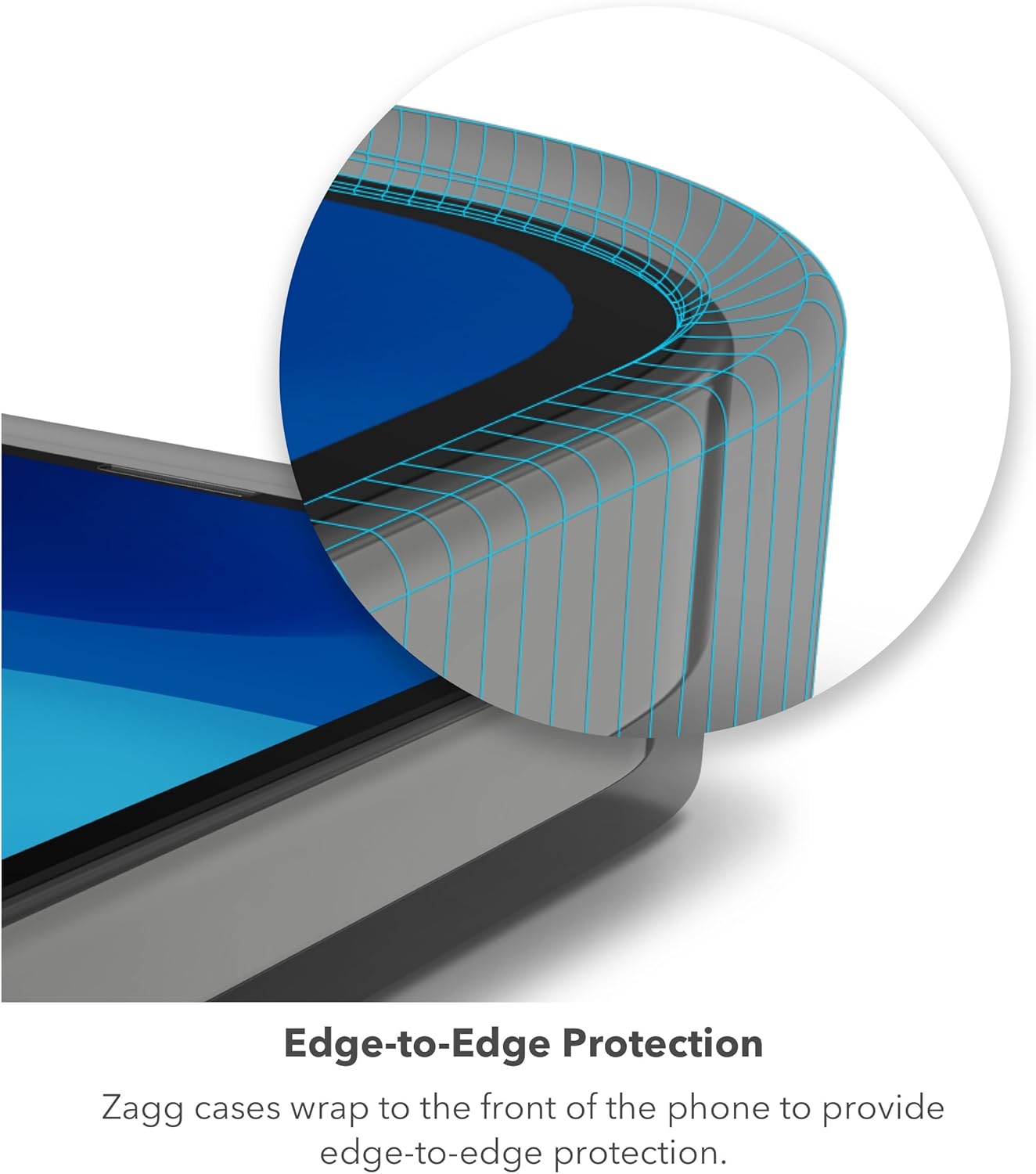 ZAGG Luxe Snap – Funda protectora para iPhone 15, protección contra caídas (10 pies), material de grafeno duradero, funda MagSafe, delgada y ligera,