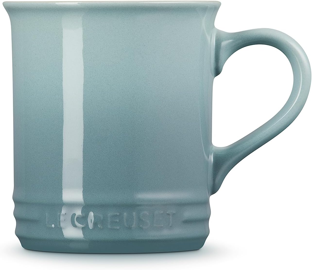 Le Creuset Juego de 2 tazas de esmalte en acero con acabados metálicos y cerámica, 1.25 cuartos de galón de agua y (2) tazas de 14 onzas, sal marina