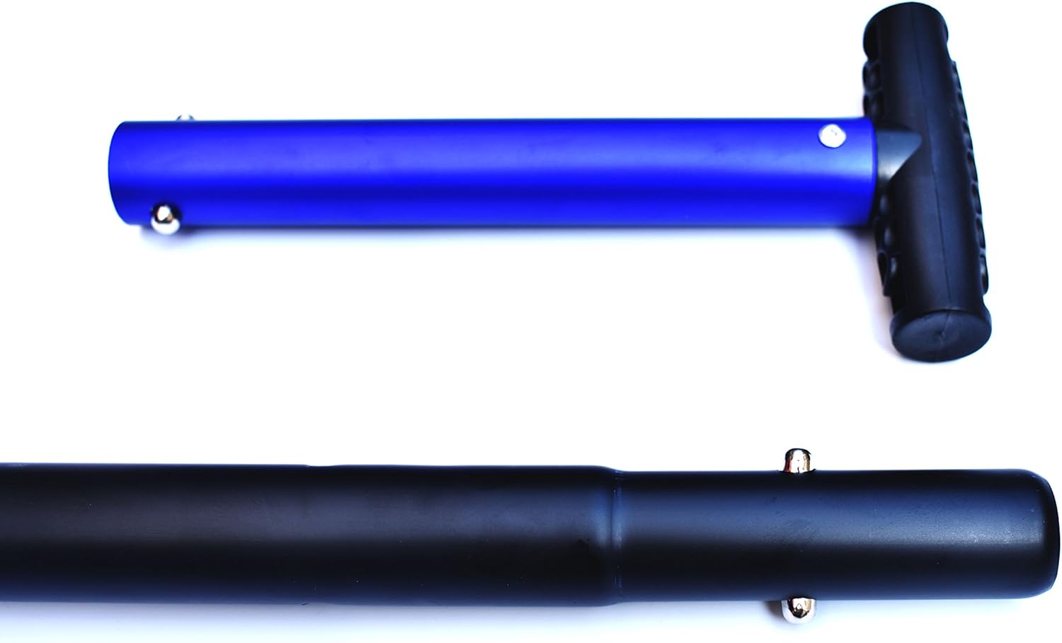 Portátil telescópico aluminio utilitario coche ajustable edición extendida pala de nieve (azul)