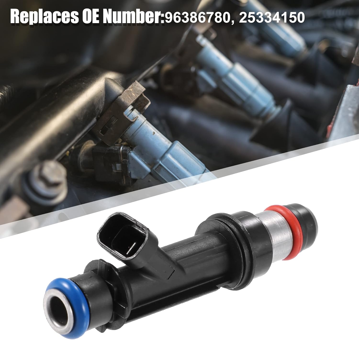 X AUTOHAUX 96386780 25334150 832-11209 FJ720 MP3175 Inyector de combustible del coche para Chevy Aveo 1.6L 2004-2005