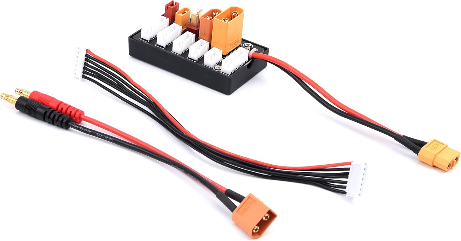 Readytosky XT30 XT60 XT90 JST T Conector Lipo Batería Multi Cargador 2-6S Lipo Batería Junta de carga paralela para Imax B6 B6AC IDST Q6 Lite
