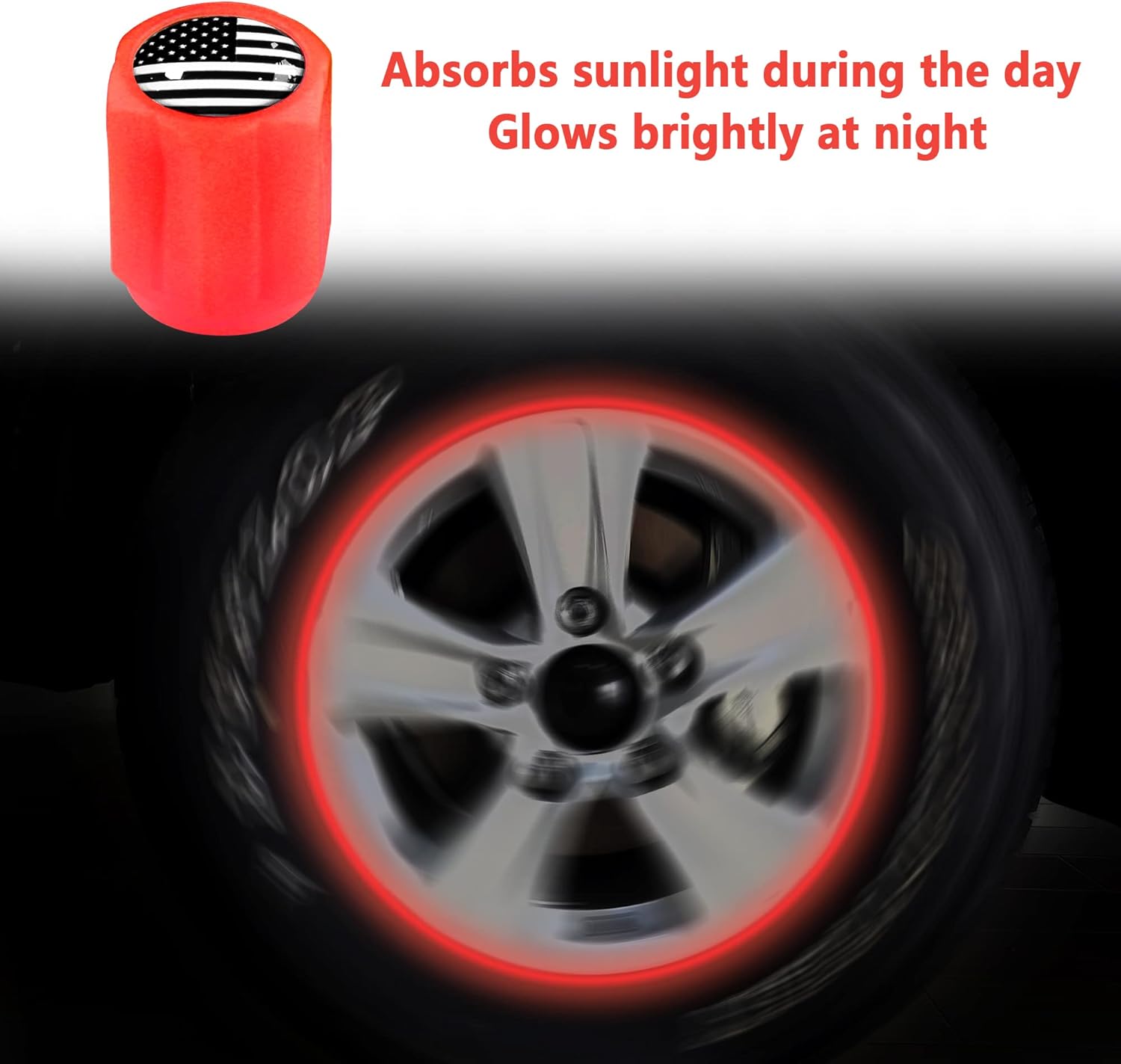 16 tapones fluorescentes para válvulas de neumáticos, accesorios de decoración universales para automóvilSUVbicicletacamionesmotocicletas,regalos