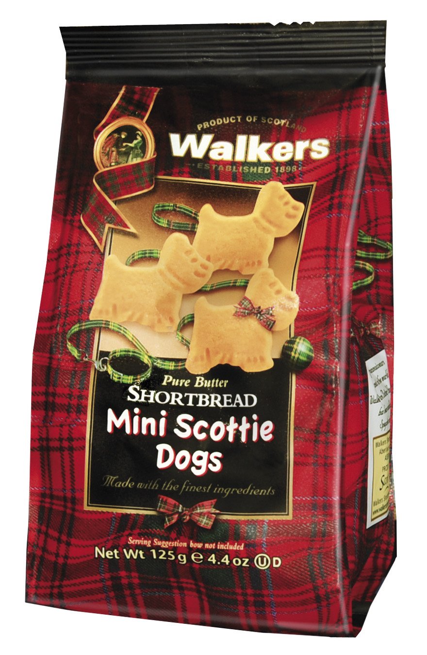 Walkers Mini Scottie Dog Shortbread Galletas 4.4 Oz