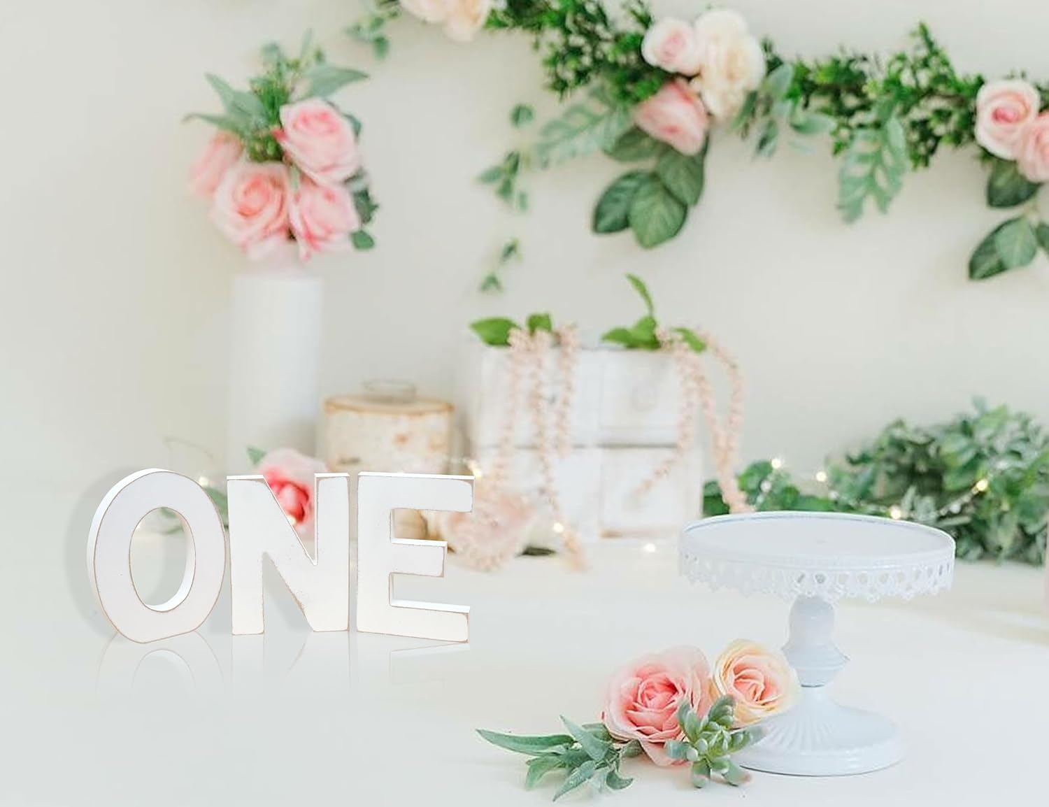 Letrero de madera de una letra para el primer cumpleaños, centros de mesa de madera, decoraciones de primer cumpleaños, letras de pie para primer