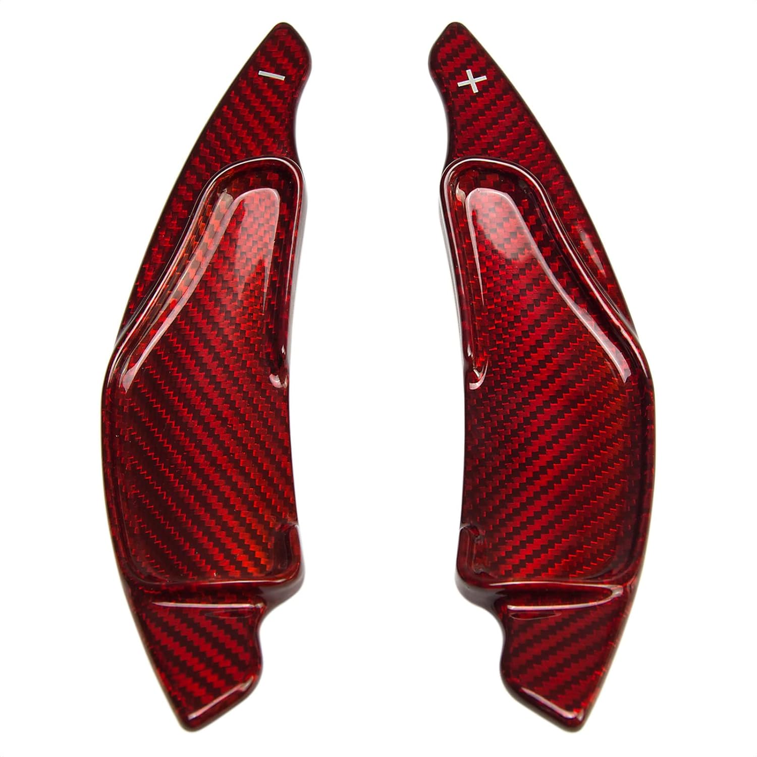 TANGSEN Cubierta de fibra de carbono real para volante de palanca de cambios extendida compatible con Lexus IS 2006 2007 2008 2009 2010 2011 2012