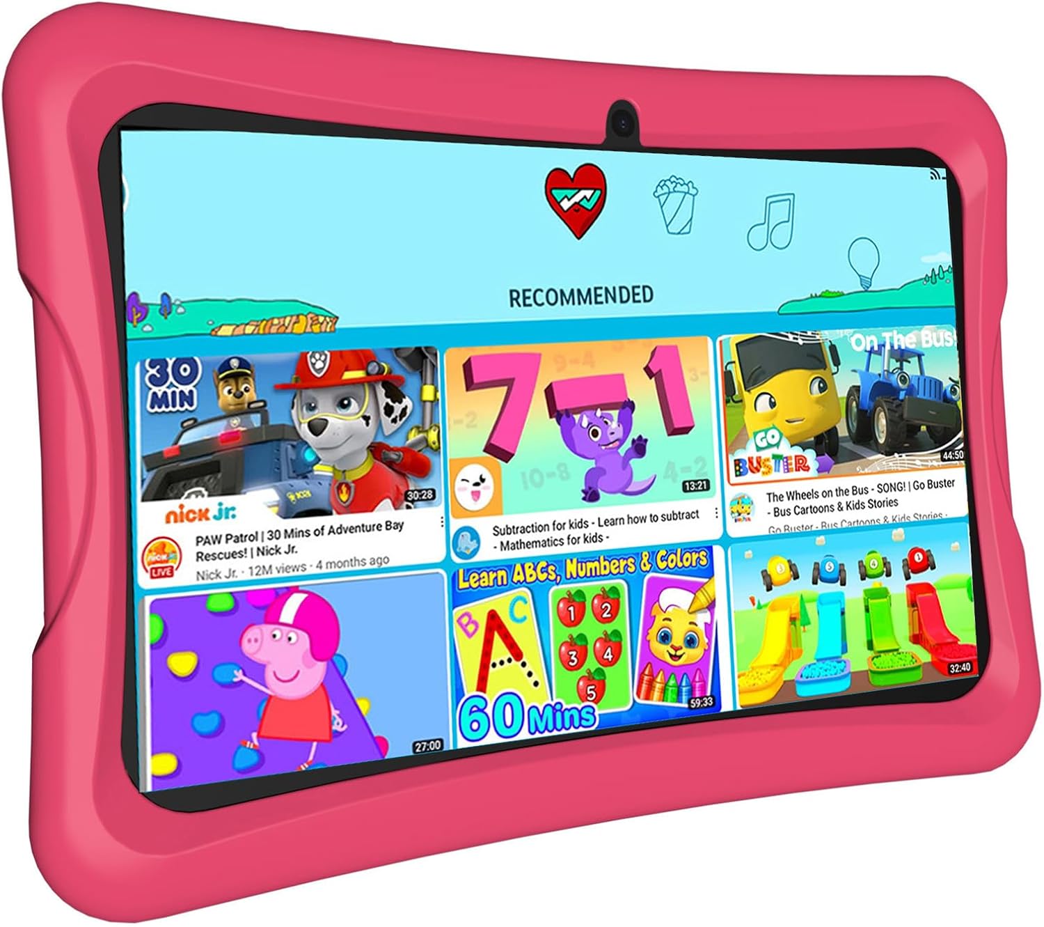 Tableta para niños, tableta de 10.1 pulgadas para niños, Android 13, 4 GB+64 GB, CPU octa-core, pantalla HD de 1280 x 800, WiFi, 8000 mAh, control