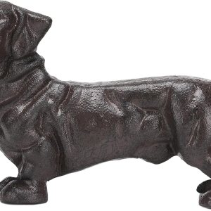 BRASSTAR Cabeza giratoria de hierro fundido para mirar al perro salchicha estatua de mascota pisapapeles lindo cachorro estatuilla regalo jardín BRASSTAR Cabeza giratoria de hierro fundido para mirar al perro salchicha estatua de mascota pisapapeles lindo cachorro estatuilla regalo jardín