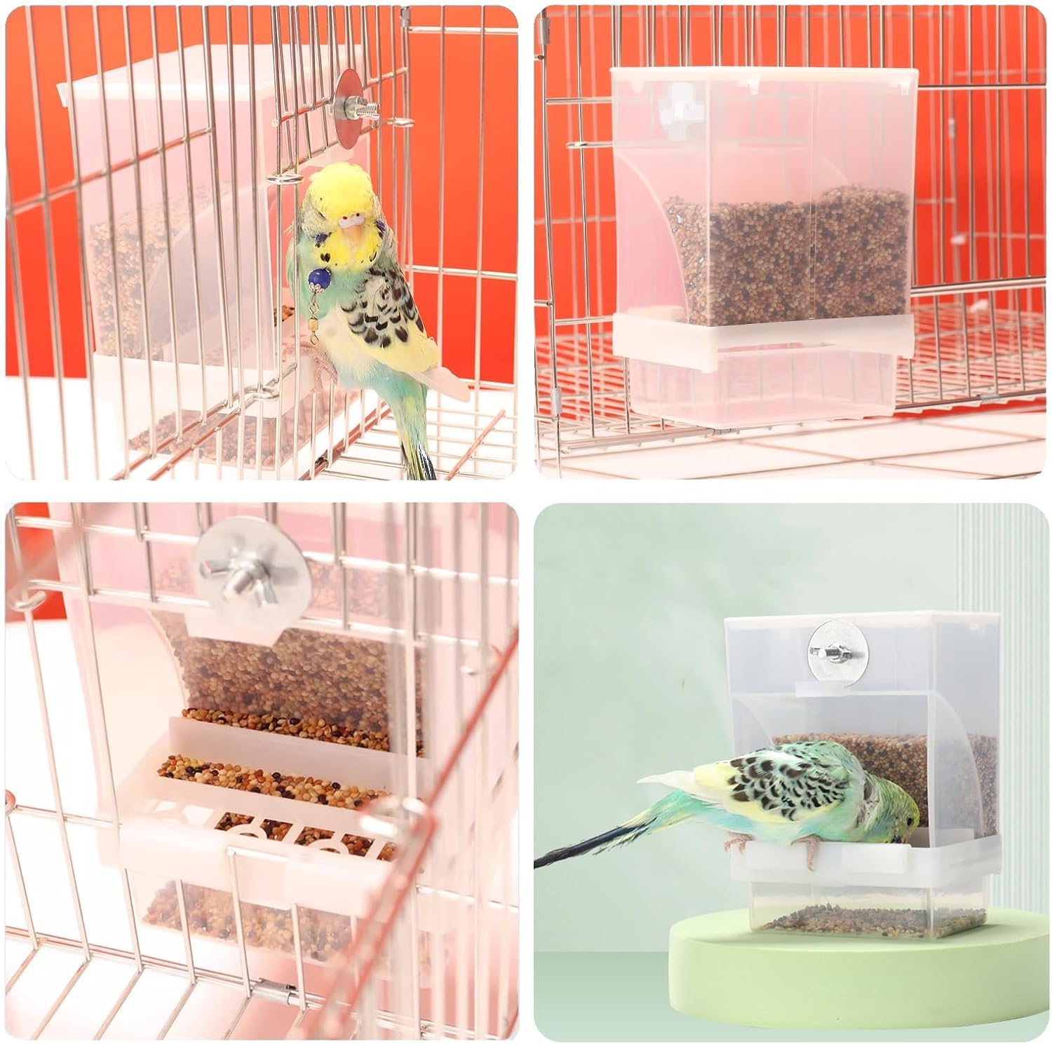 Alimentador antiderrames para mascotas múltiples, material de poliéster, ningún desorden