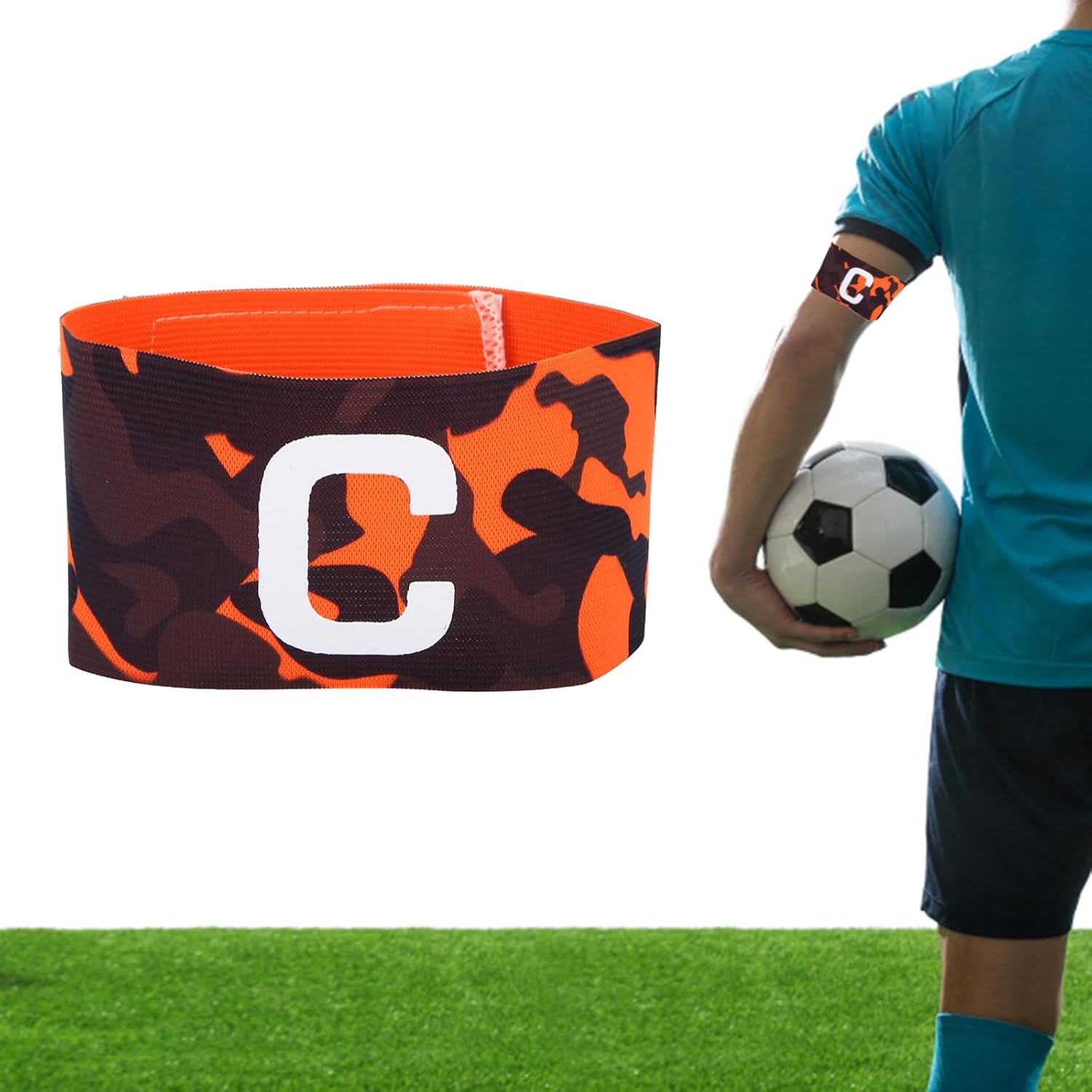 Brazalete de capitán juvenil, brazalete elástico de capitán de fútbol, bandas ajustables para jugadores de baloncesto, banda de brazo de capitán