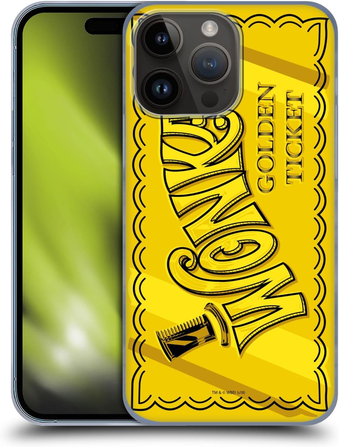 Head Case Designs Officially Licensed Willy Wonka and The Chocolate Factory Golden Ticket Graphics Hard Back Case Compatible with Apple iPhone 15
