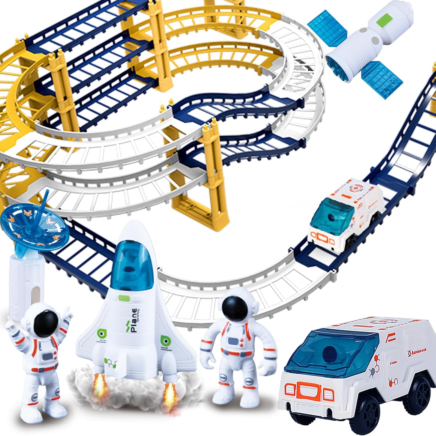 Emocionante juego de órbita espacial juguete emocionante para niños y niñas, para estimular la imaginación y divertirse con naves espaciales…