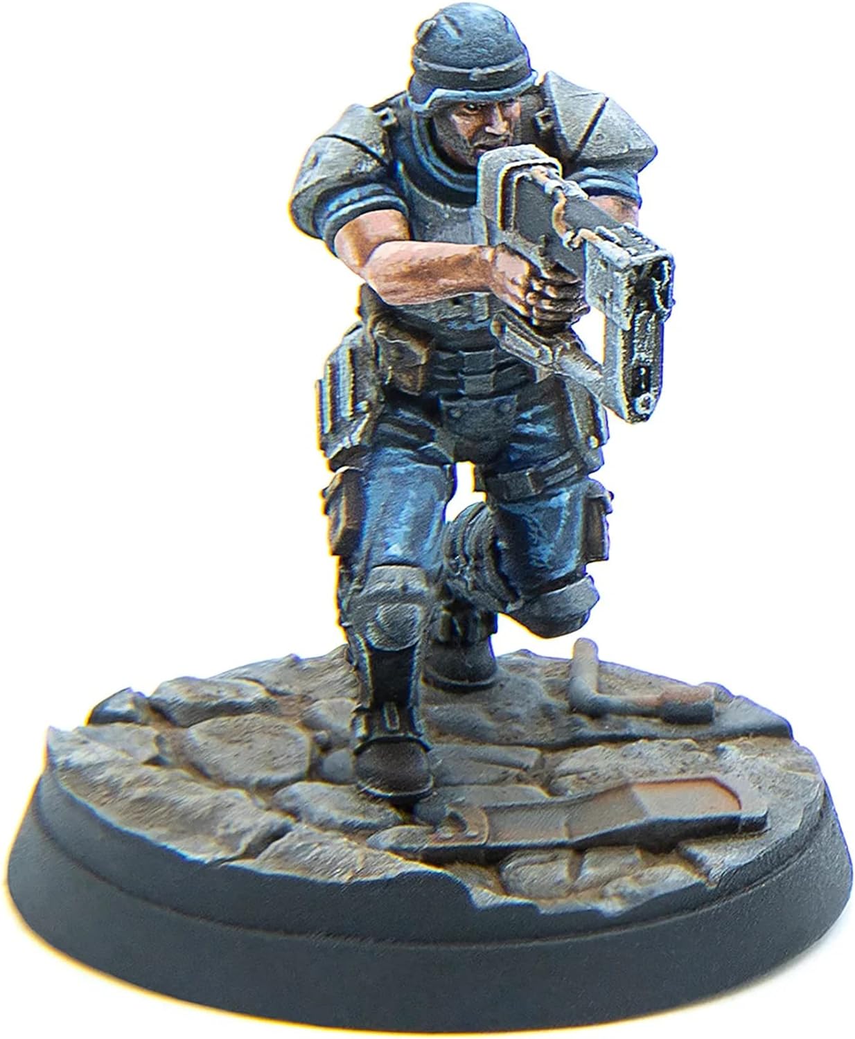 Modiphius Entertainment Ltd Fallout Wasteland Warfare Enclave-Assault Force – 6 miniaturas, figuras de resina de calidad sin pintar de 1.260 in,