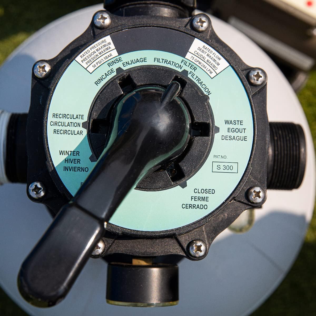 XtremepowerUS Filtro de arena de 16 pulgadas con temporizador de bomba de piscina de 0.75 HP de 15,000 galones para piscina sobre el suelo