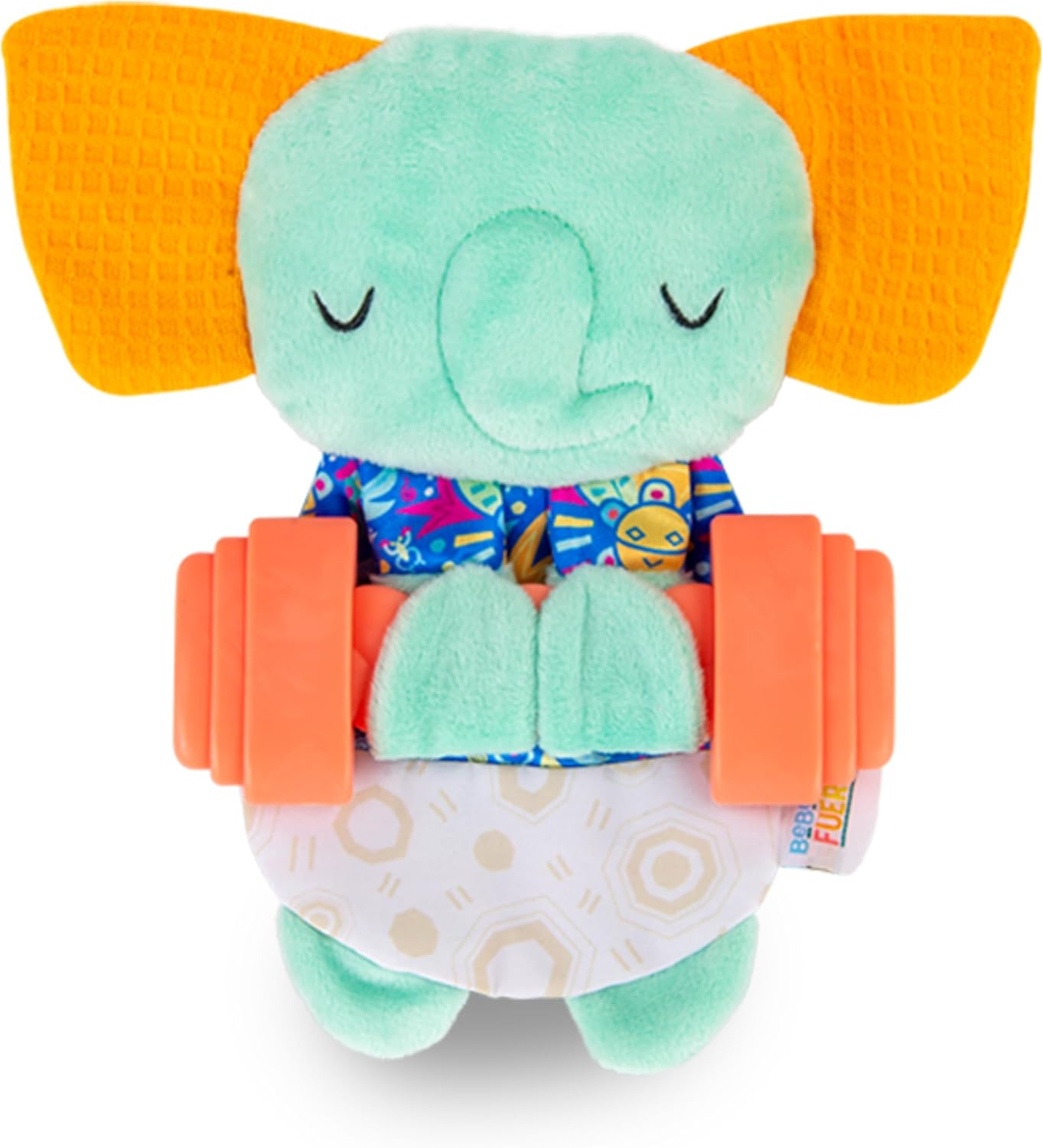 BEBE FUERTE Move & Groove Crinklie Elephant por Robin Arzon – Juguetes para bebés arrugados – Juguetes sensoriales para habilidades motoras finas –