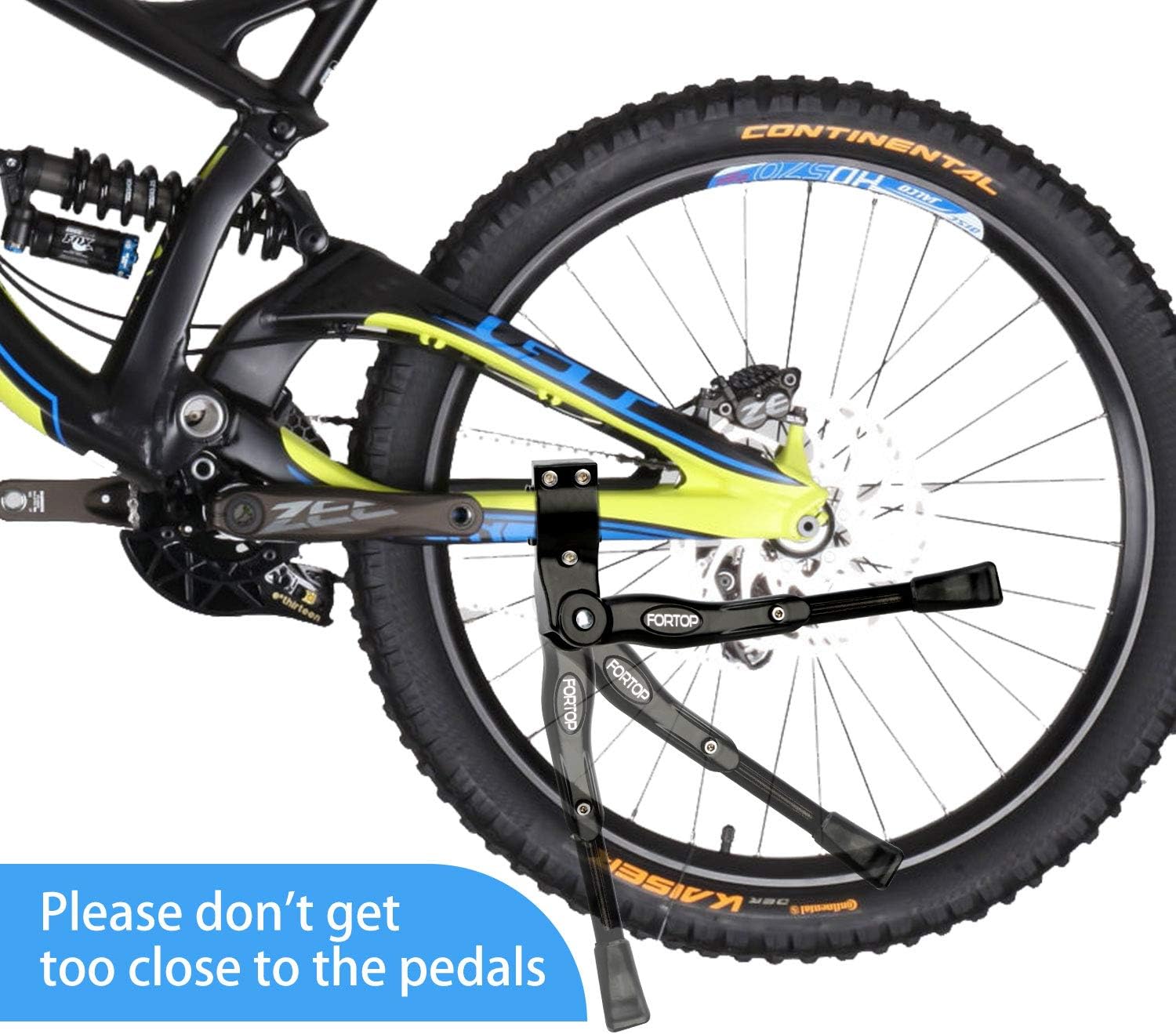 FORTOP Soporte de bicicleta de aleación de aluminio ajustable para bicicleta de 22 pulgadas, 24 pulgadas, 26 pulgadas, 27.5 pulgadas, 29 pulgadas,