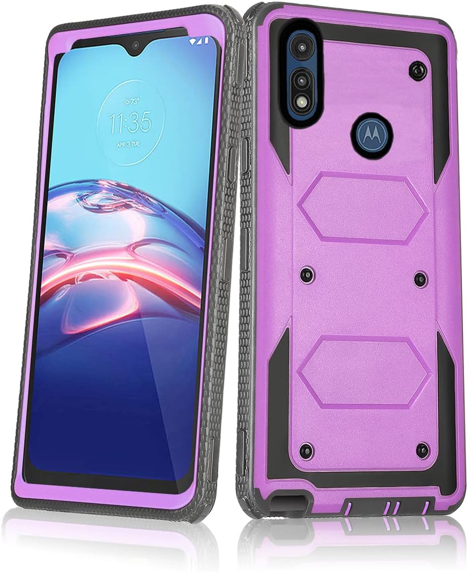 Asuwish Funda de teléfono para Moto E 2020 Motorola E7, híbrida, resistente, a prueba de golpes, dura, a prueba de caídas, cuerpo completo,