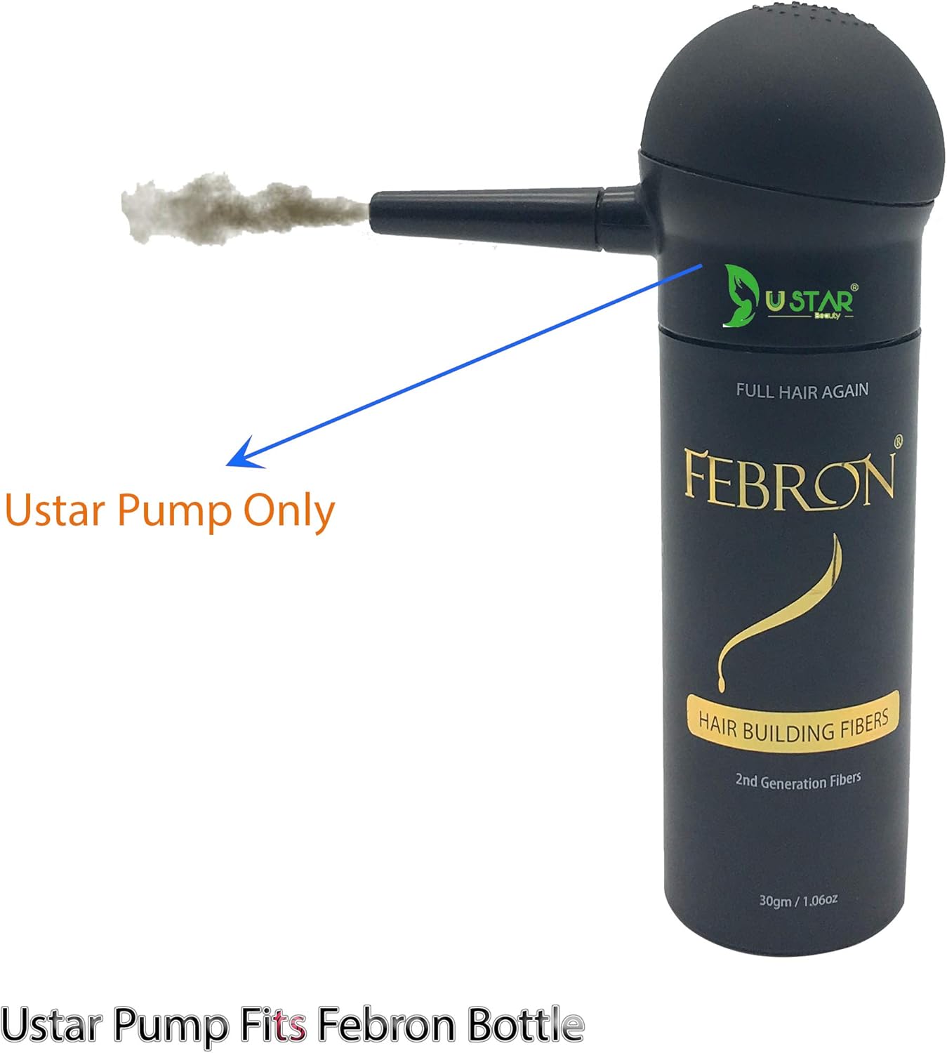 Ustar Fibras para el pelo que abultan calidad coincide con Toppik 0.97oz 0.97 oz
